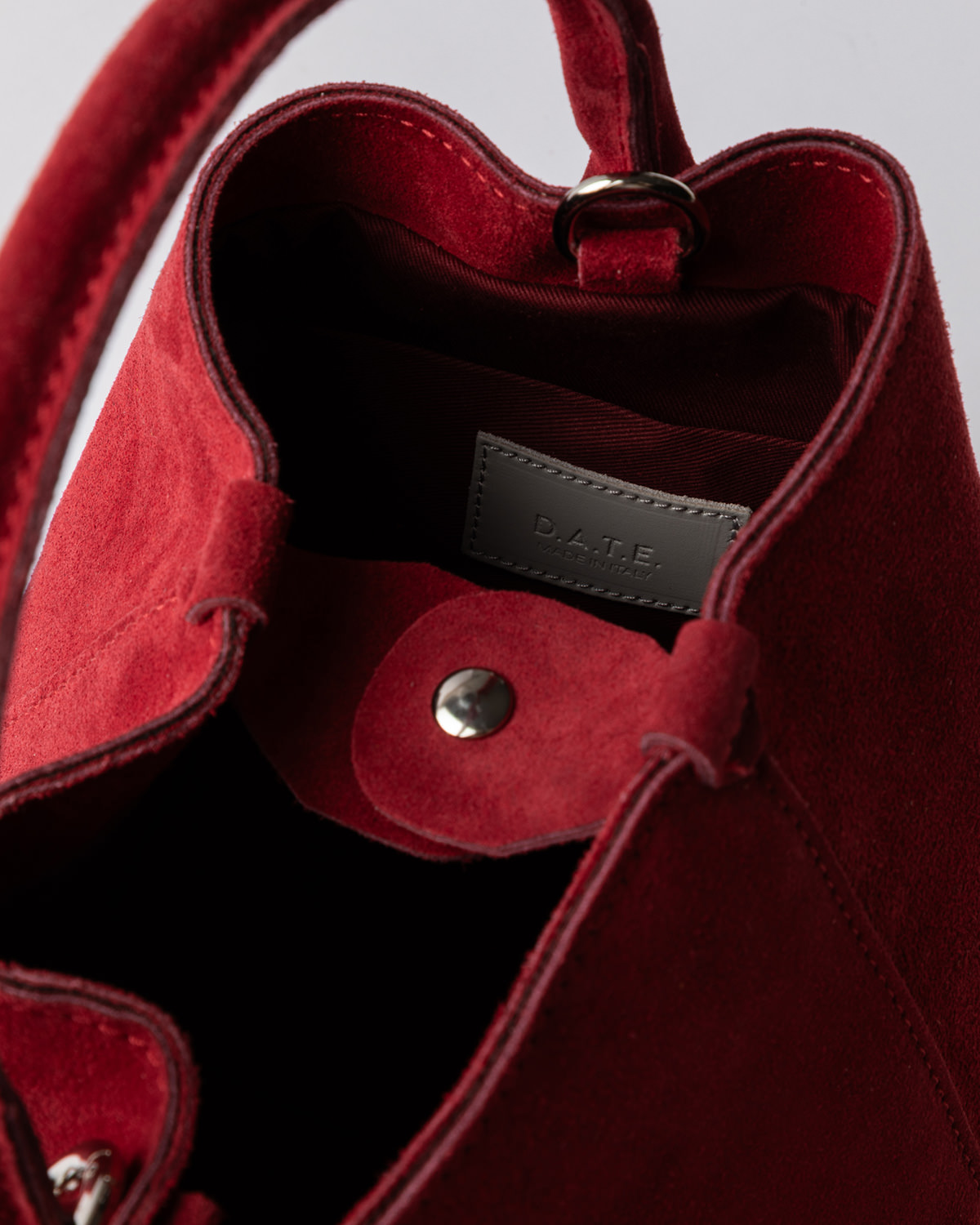 D.A.T.E.: PANIERE BAG SUEDE RED