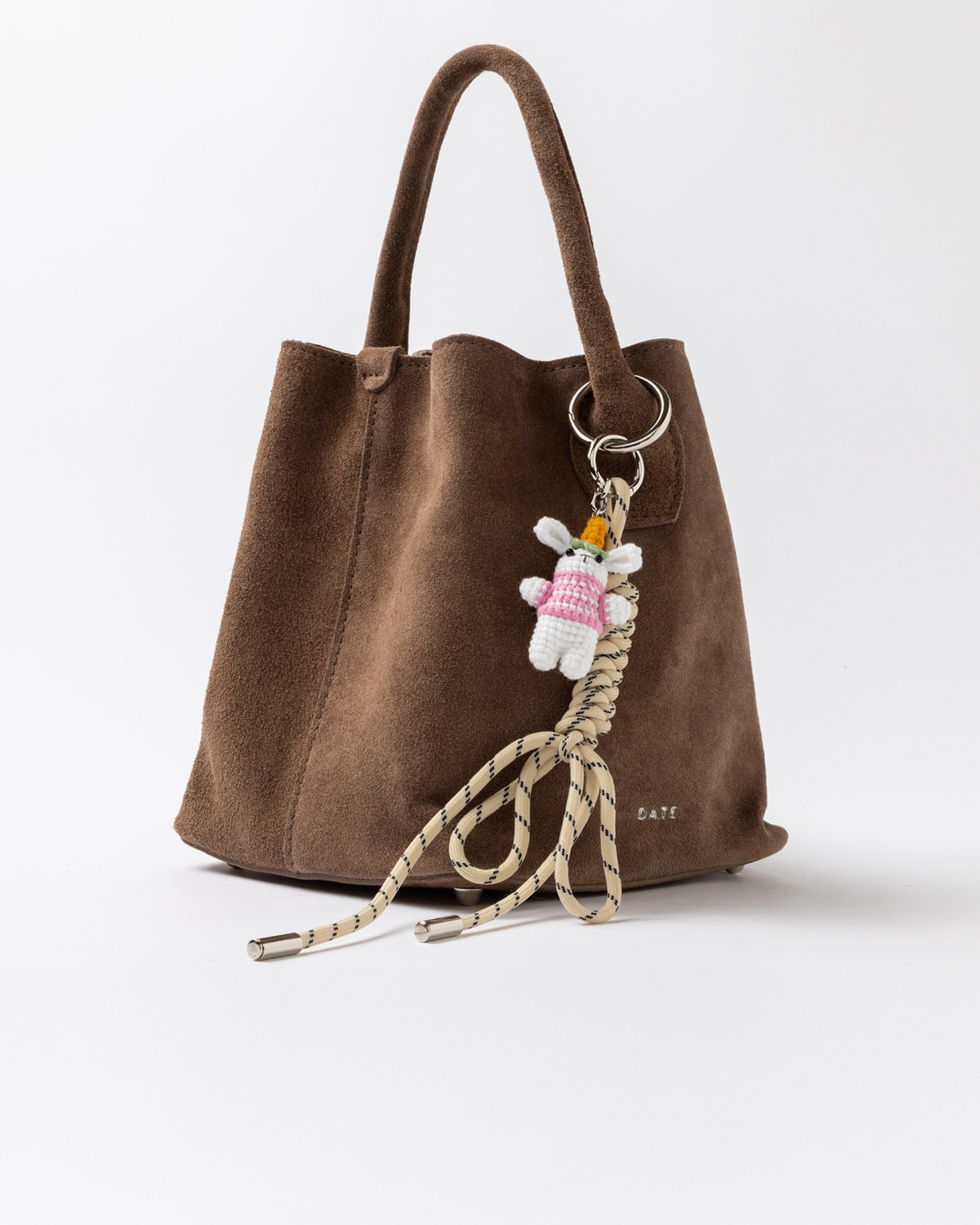D.A.T.E.: PANIERE BAG SUEDE TAUPE