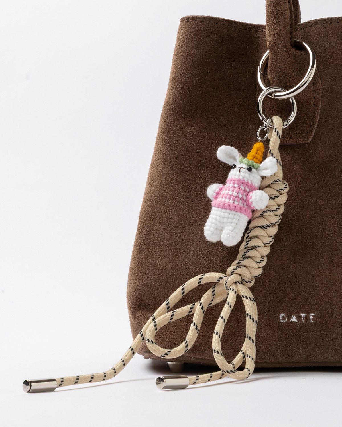 D.A.T.E.: PANIERE BAG SUEDE TAUPE