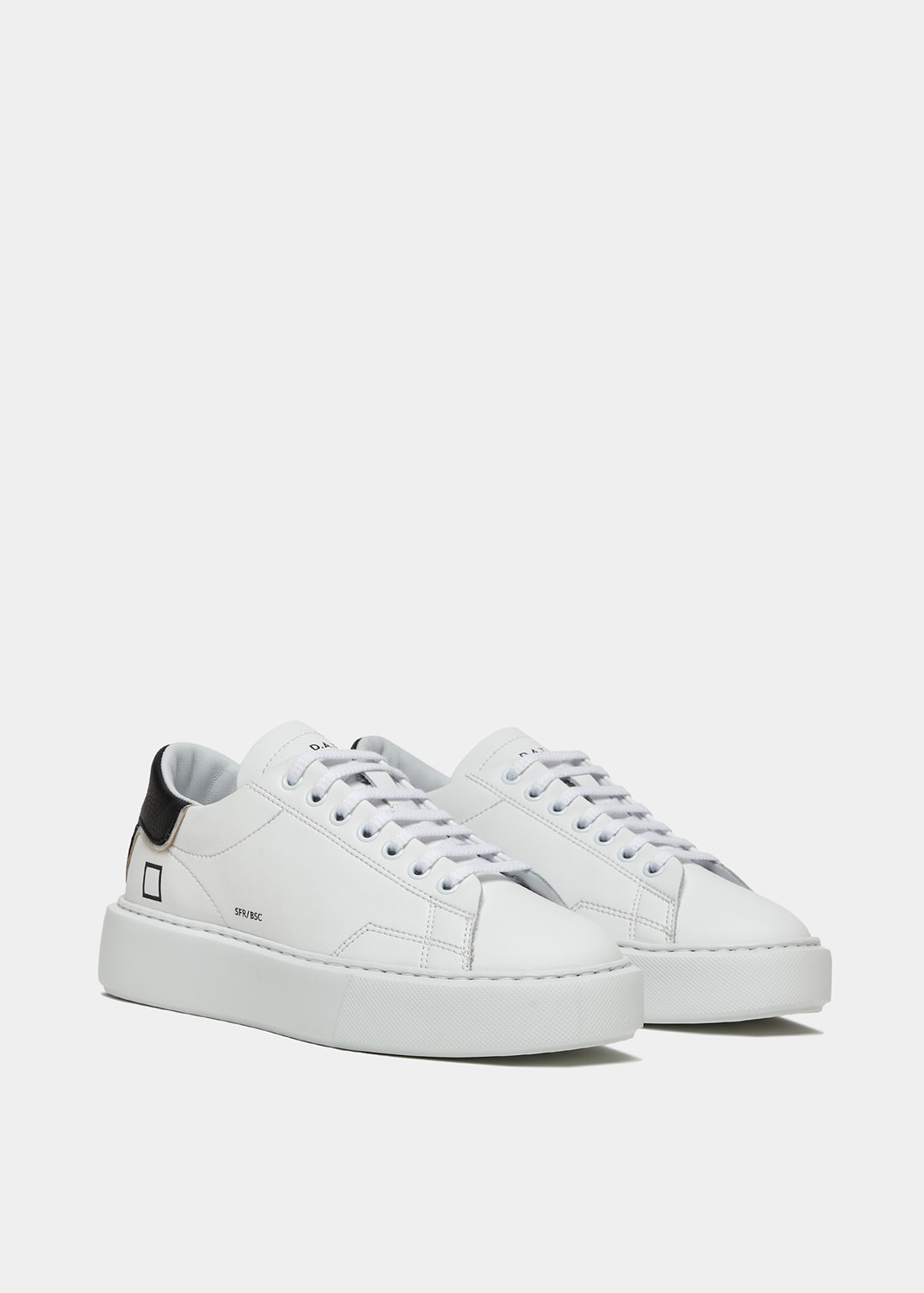 D.A.T.E.: SFERA CALF WHITE-BLACK