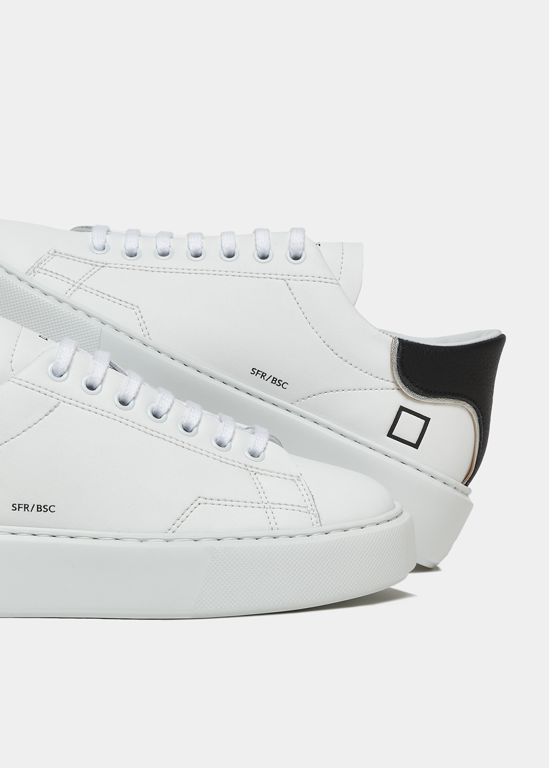 D.A.T.E.: SFERA CALF WHITE-BLACK