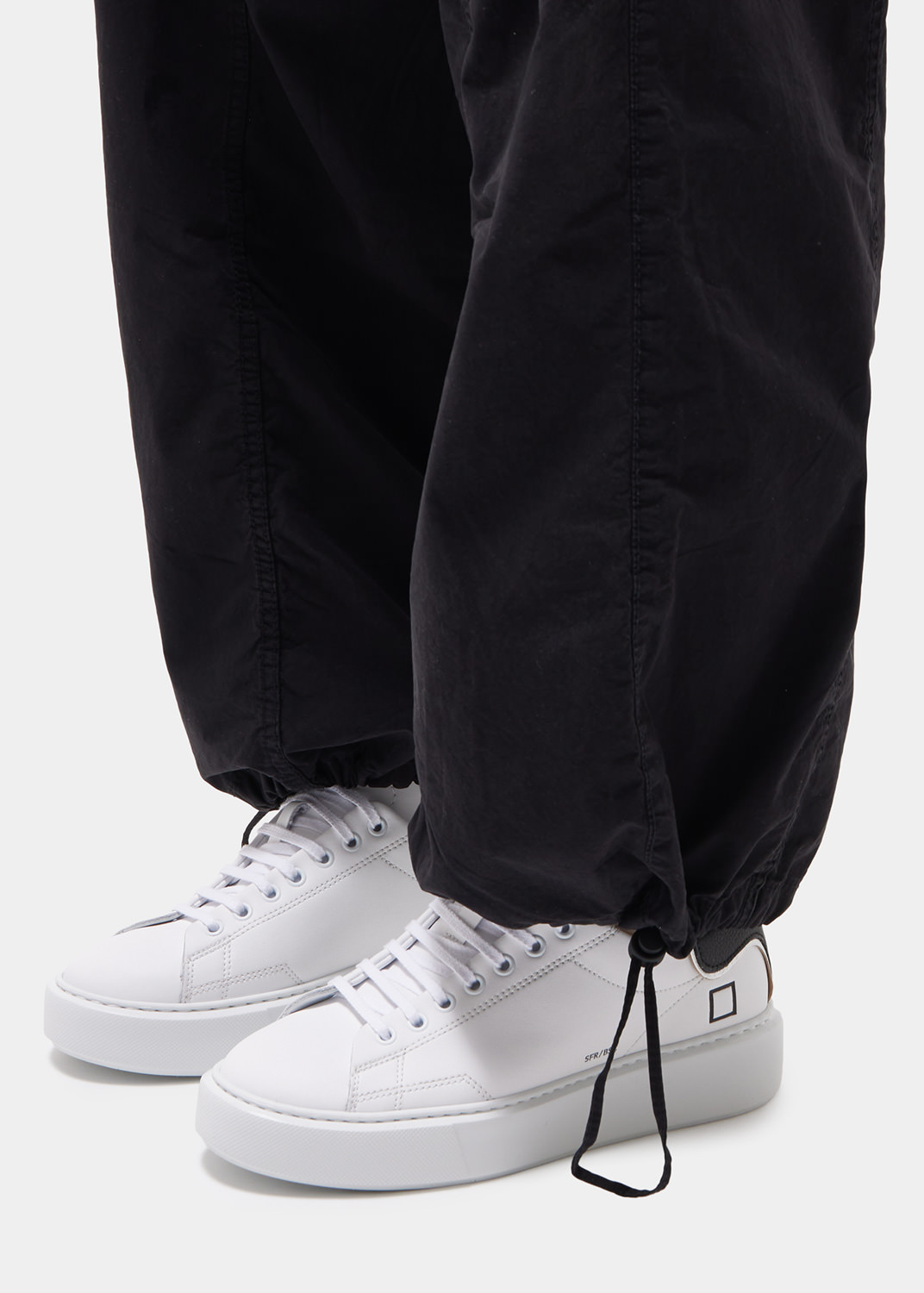 D.A.T.E.: SFERA CALF WHITE-BLACK