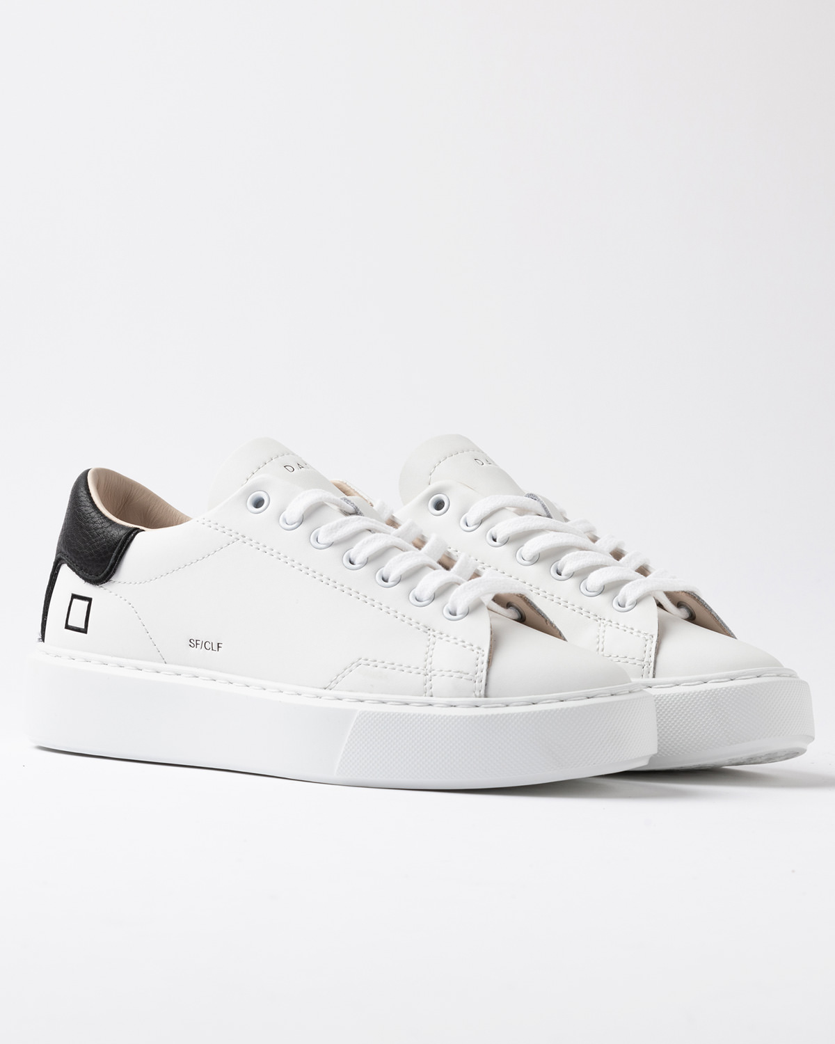 D.A.T.E.: SFERA CALF WHITE-BLACK