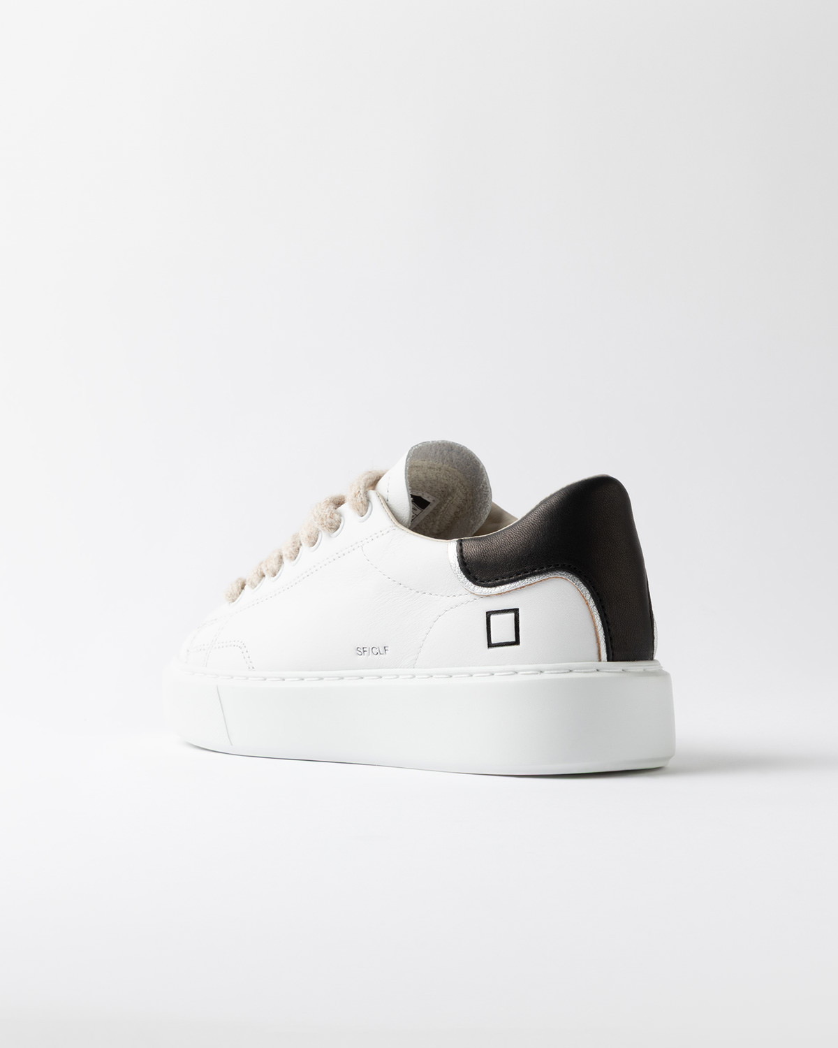 D.A.T.E.: SFERA CALF WHITE-BLACK
