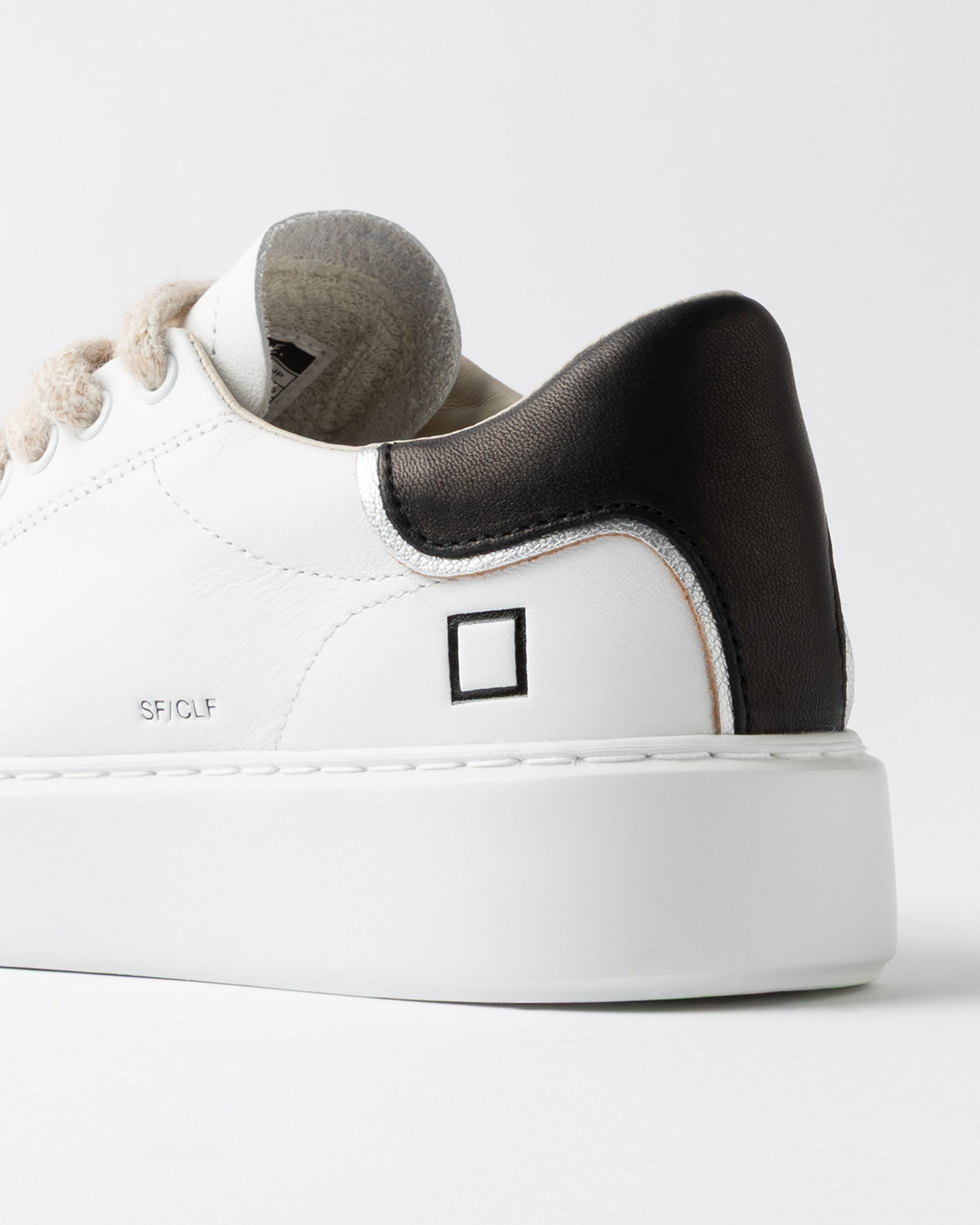 D.A.T.E.: SFERA CALF WHITE-BLACK