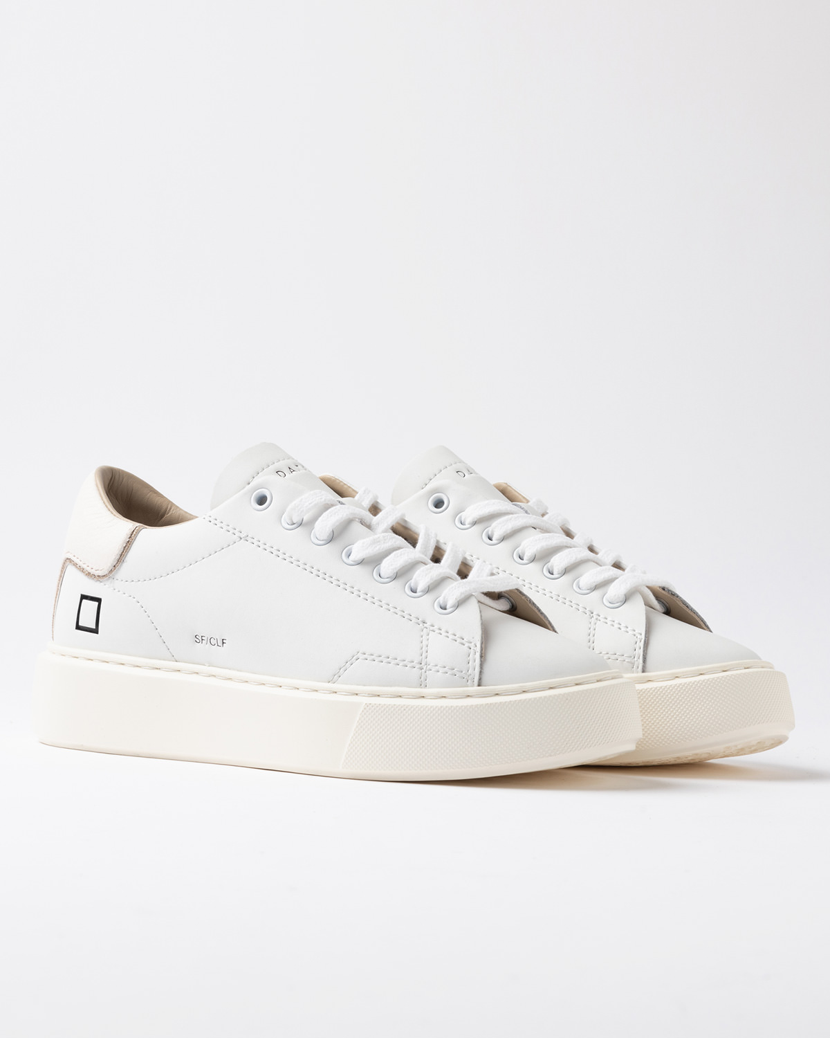 D.A.T.E.: SFERA CALF WHITE-MILK