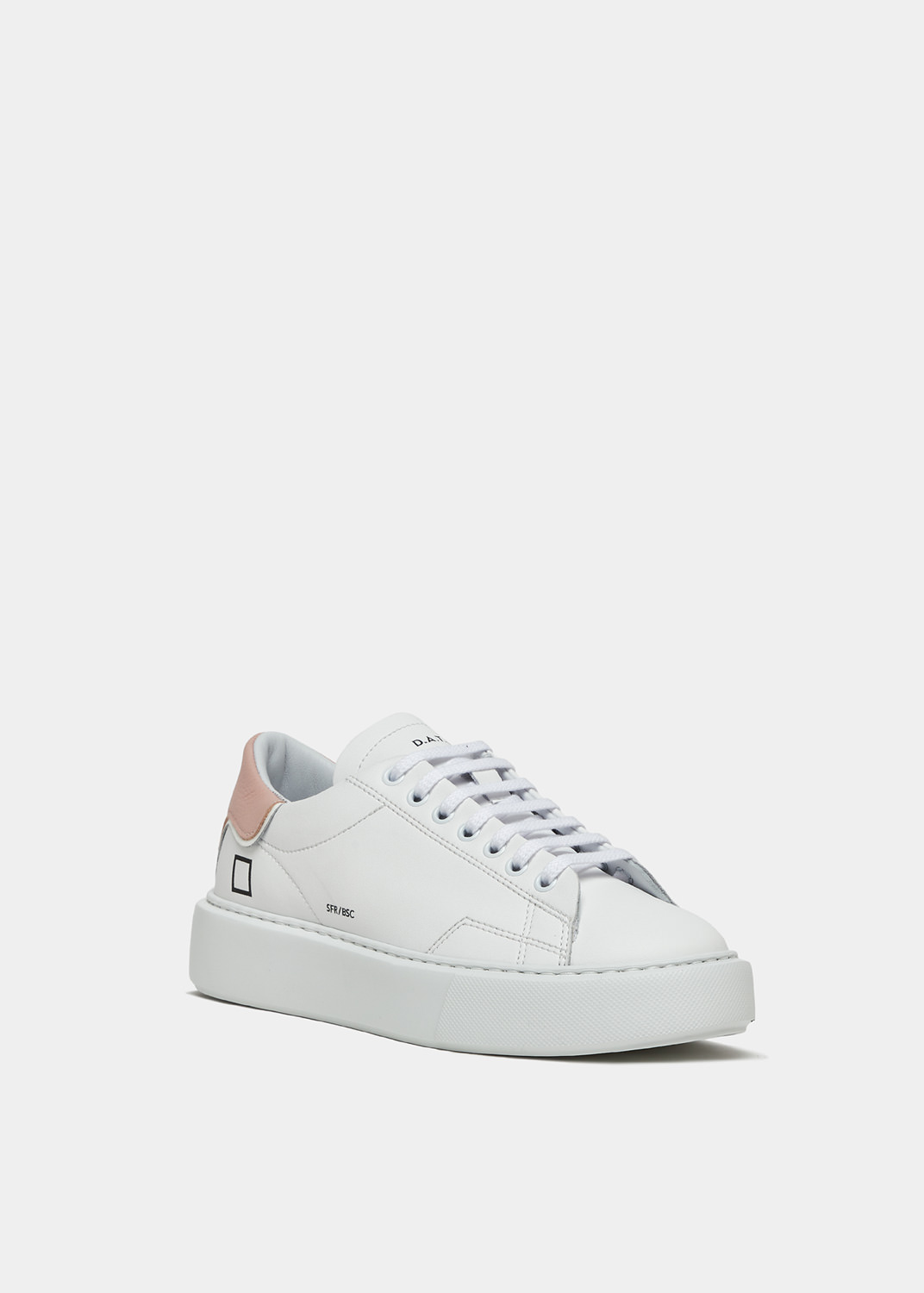 D.A.T.E.: SFERA CALF WHITE-PINK