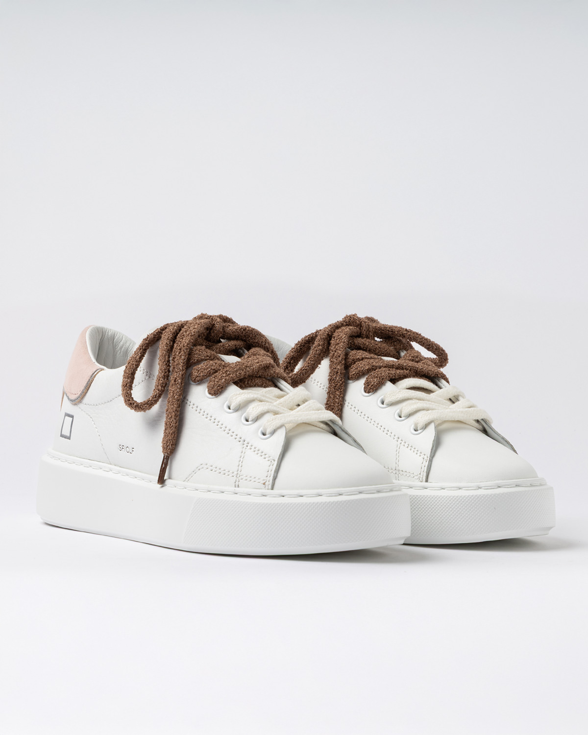 D.A.T.E.: SFERA CALF WHITE-PINK