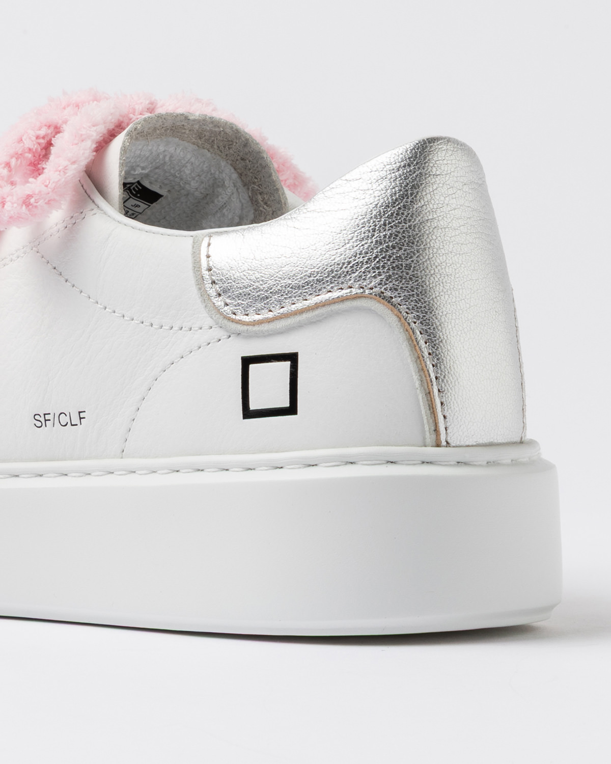 D.A.T.E.: SFERA CALF WHITE-SILVER