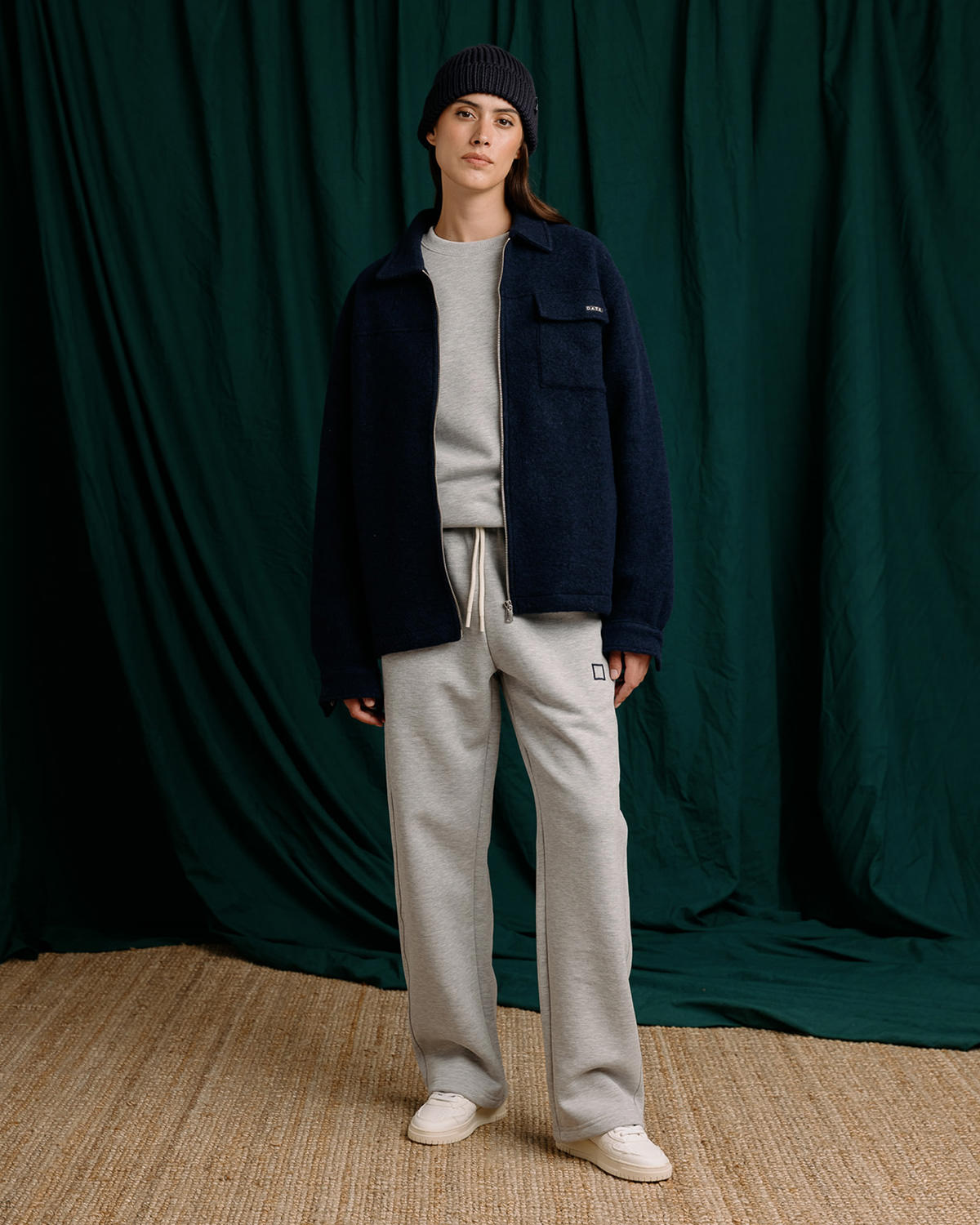 D.A.T.E.: SHIRT JACKET BASIC BLUE