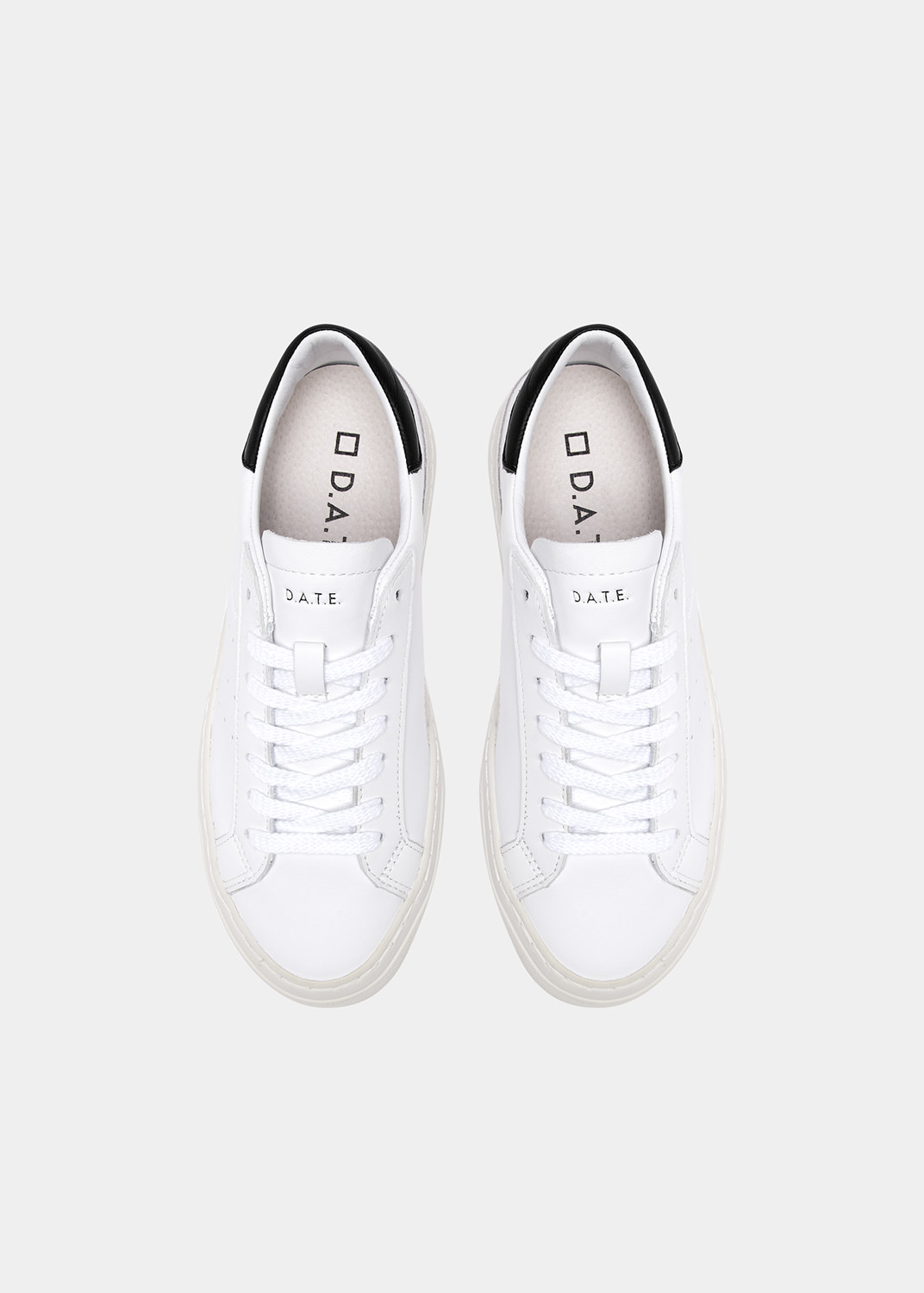 D.A.T.E.: SONICA CALF WHITE-BLACK