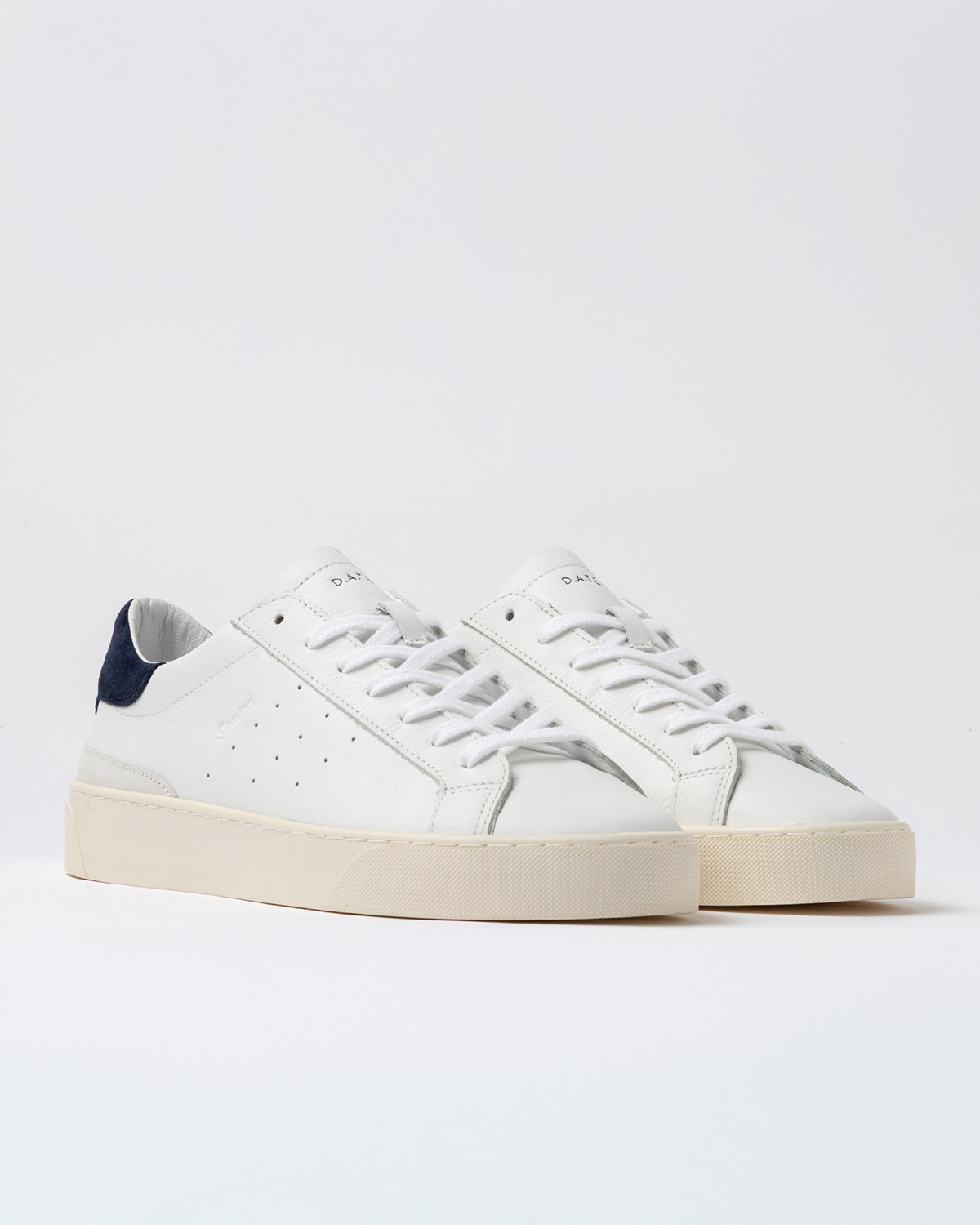 D.A.T.E.: SONICA CALF WHITE-BLUE