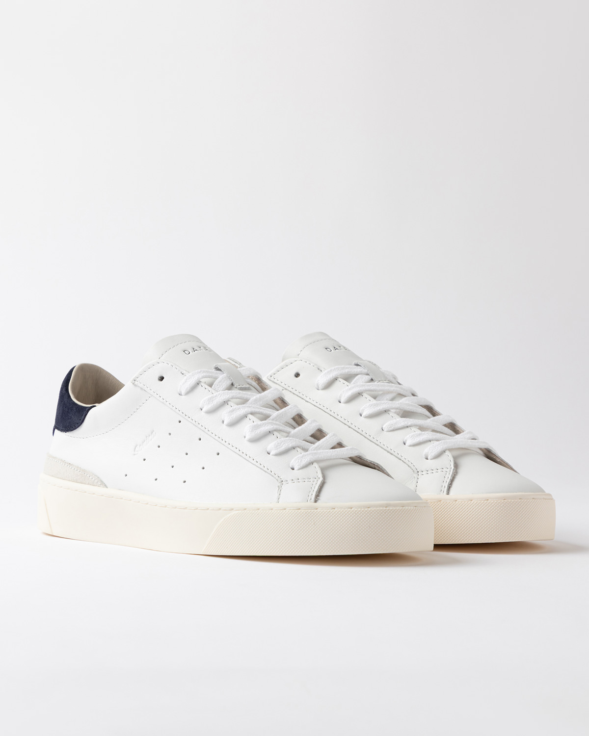 D.A.T.E.: SONICA CALF WHITE-BLUE