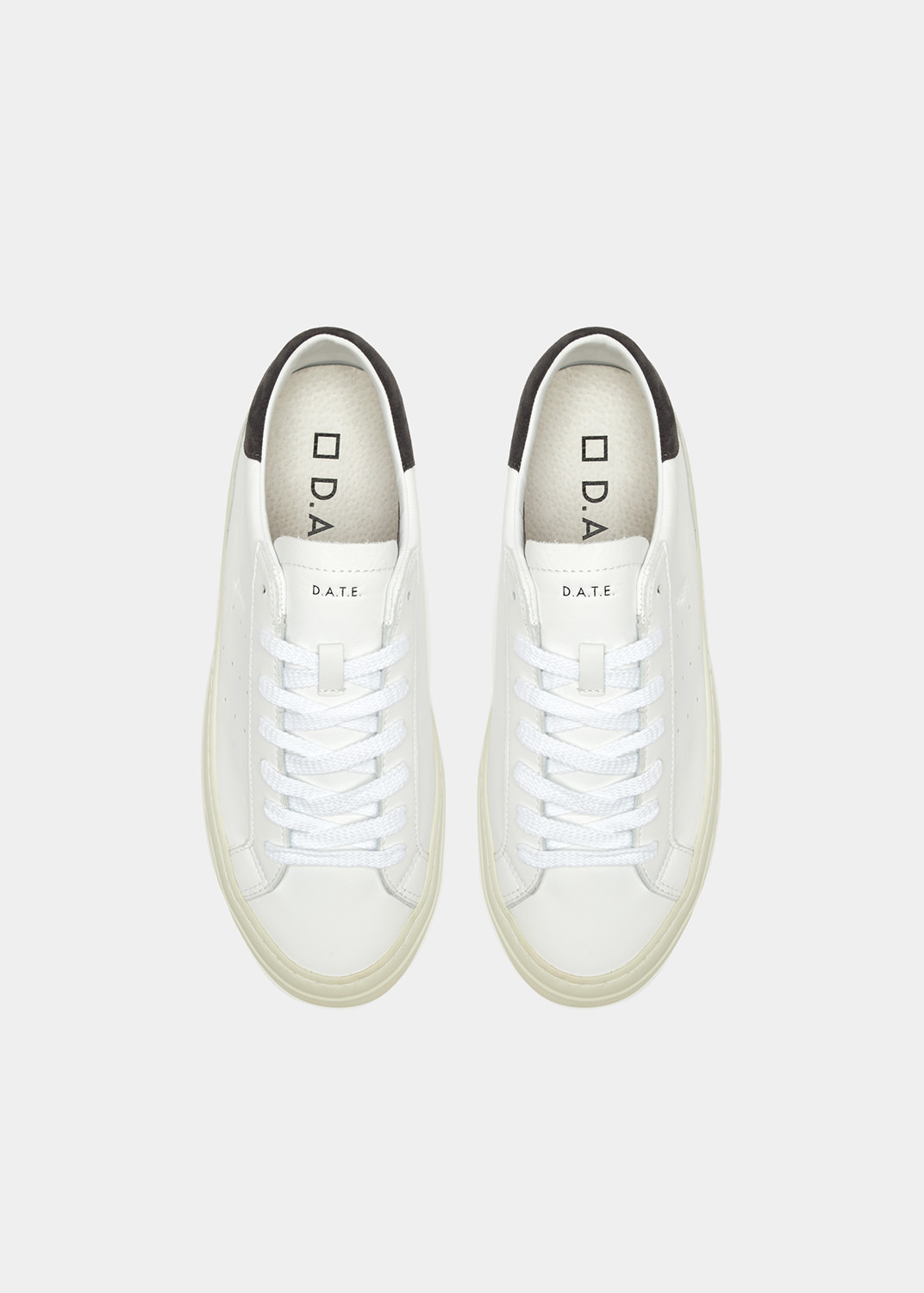 D.A.T.E.: SONICA CALF WHITE-GRAY