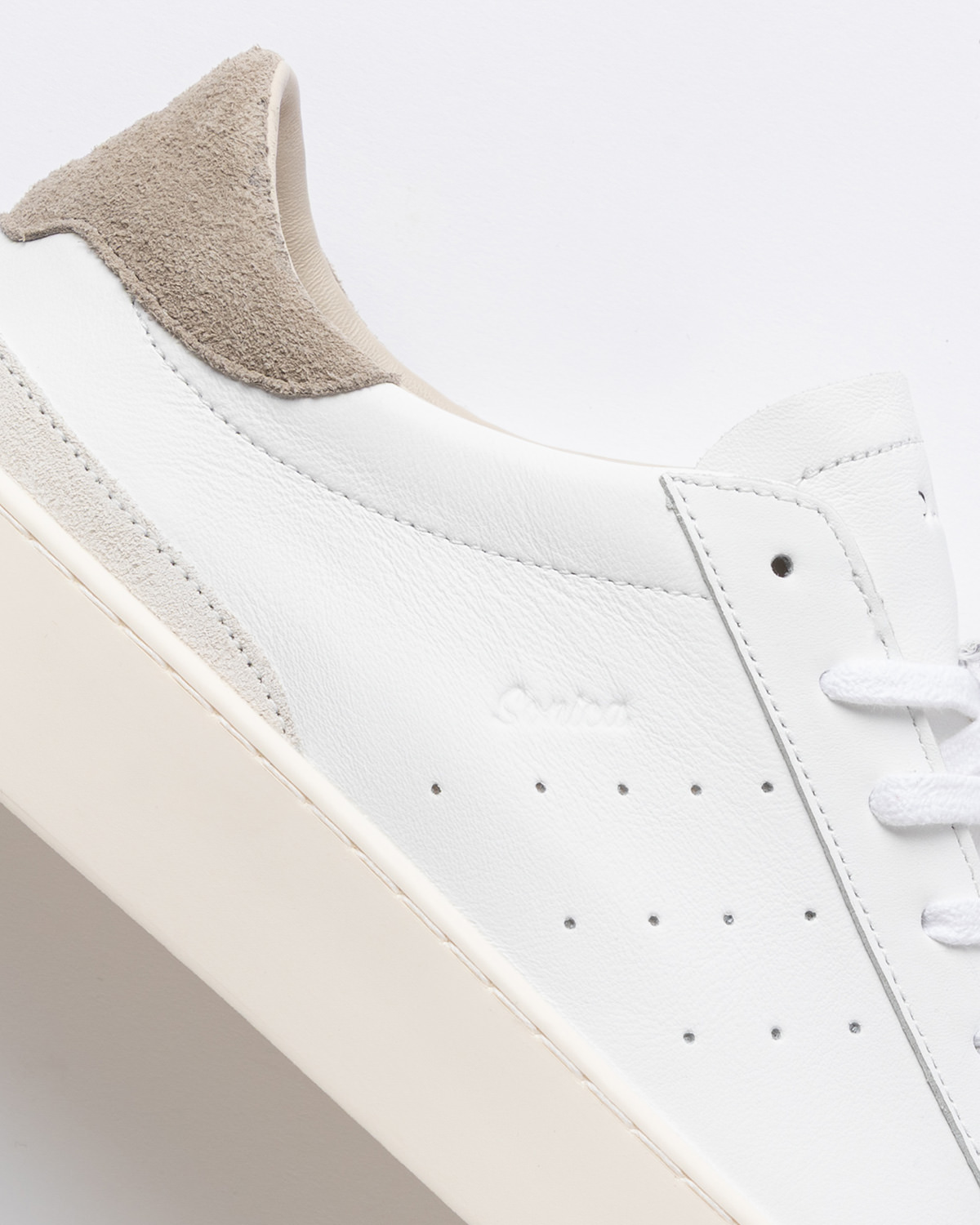 D.A.T.E.: SONICA CALF WHITE-GRAY