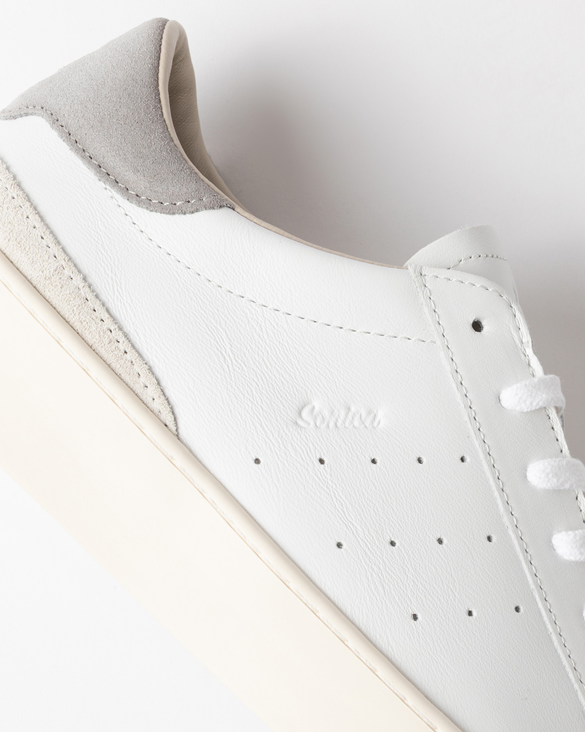 D.A.T.E.: SONICA CALF WHITE-GRAY