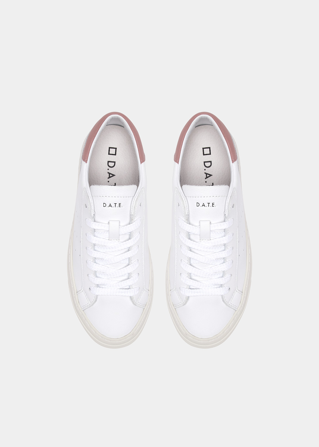 D.A.T.E.: SONICA CALF WHITE-PINK