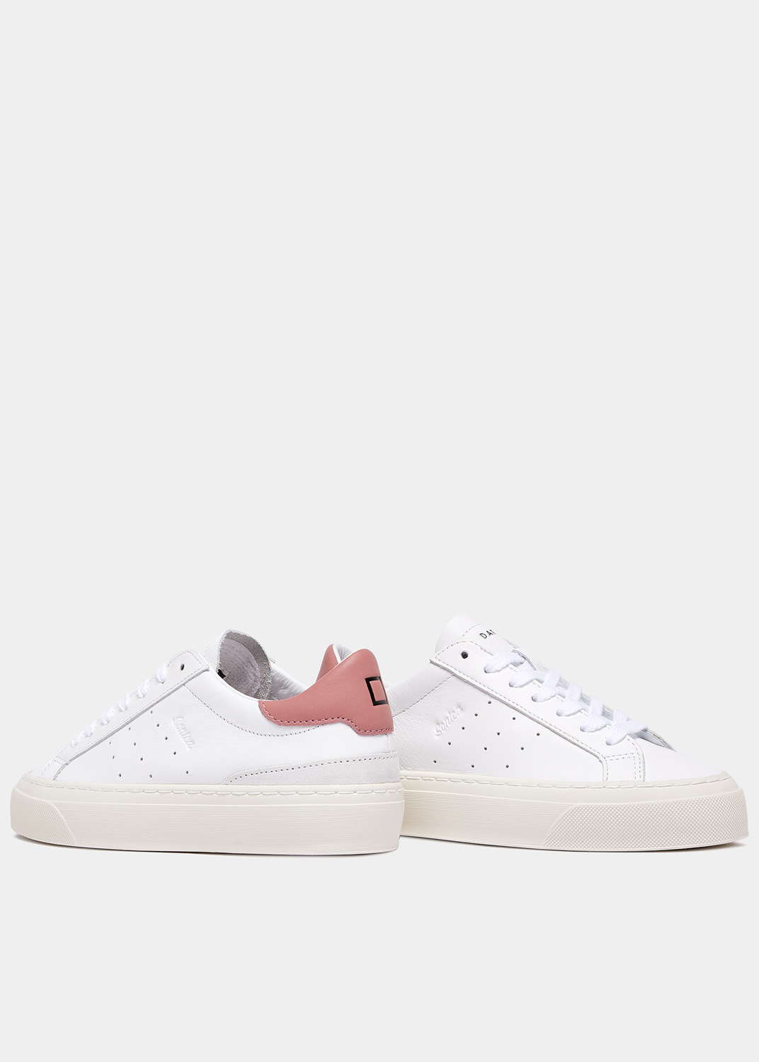 D.A.T.E.: SONICA CALF WHITE-PINK