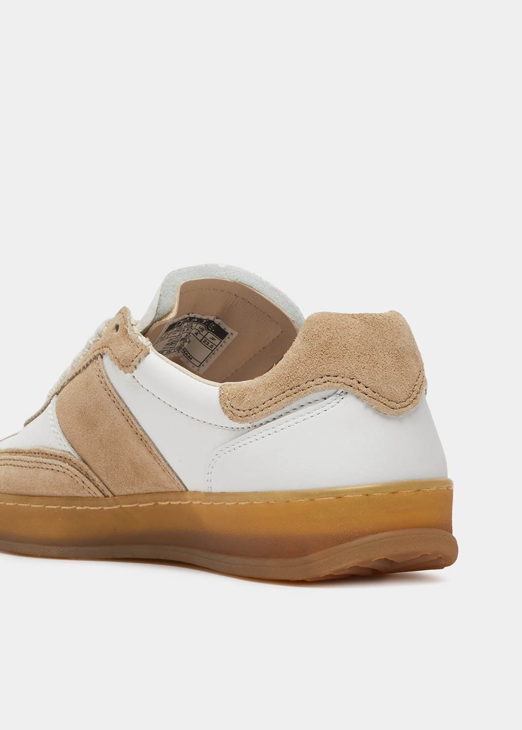 D.A.T.E.: SPORTY CALF WHITE-BEIGE