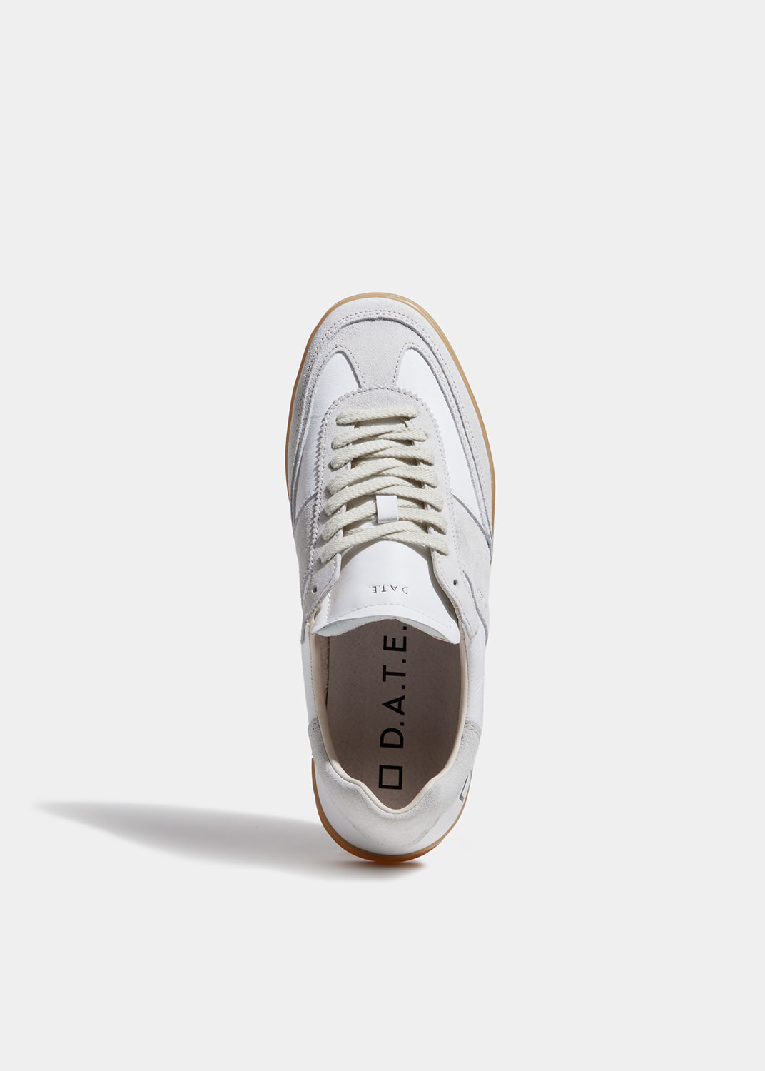 D.A.T.E.: SPORTY CALF WHITE