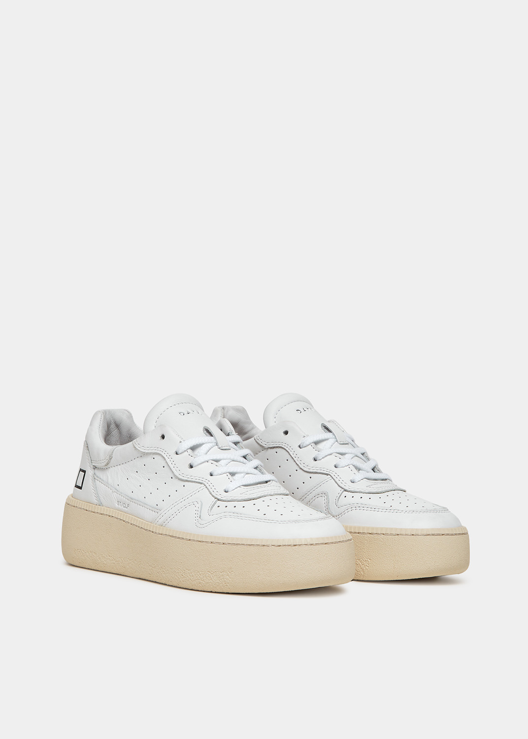 D.A.T.E.: STEP CALF WHITE