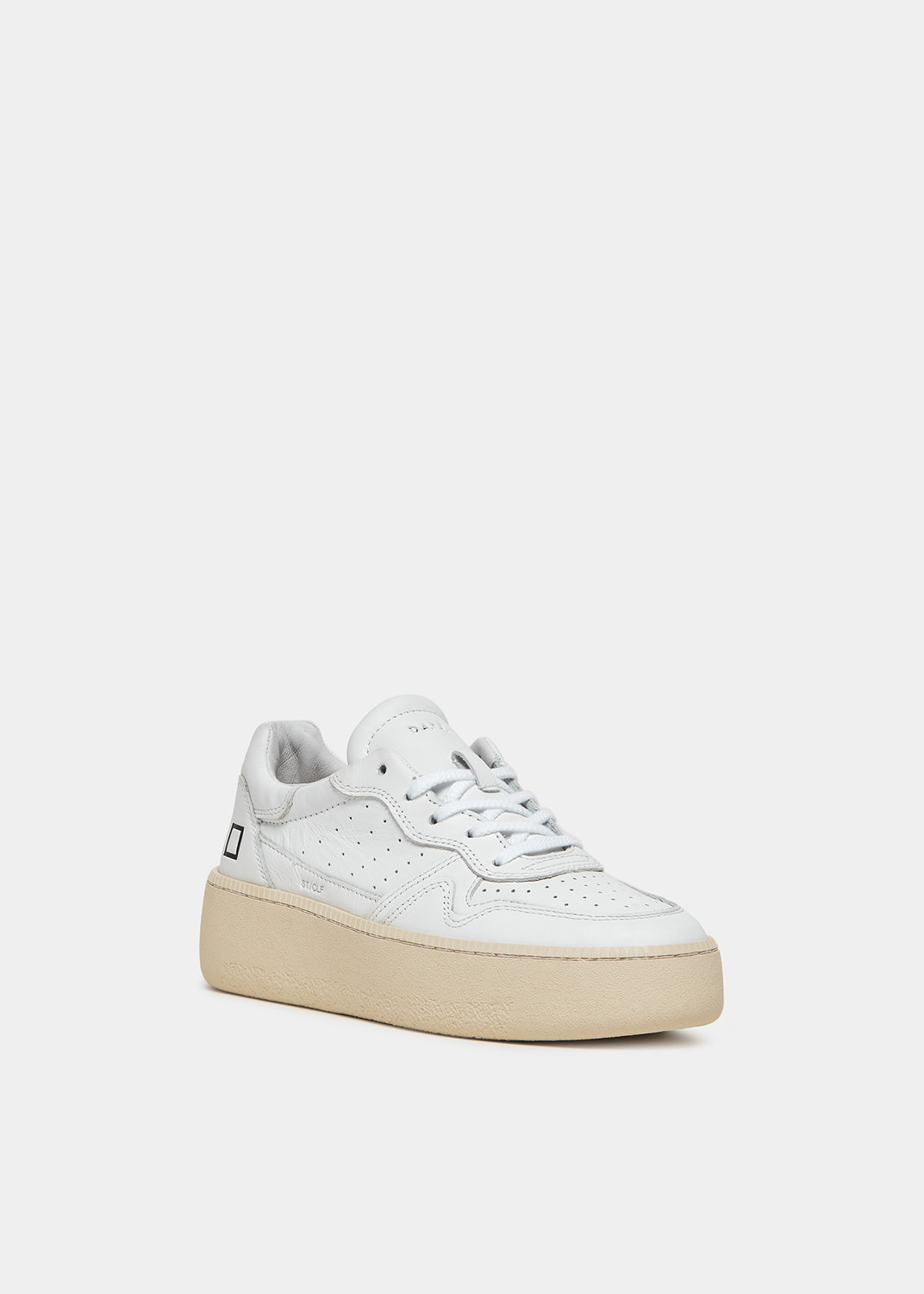 D.A.T.E.: STEP CALF WHITE