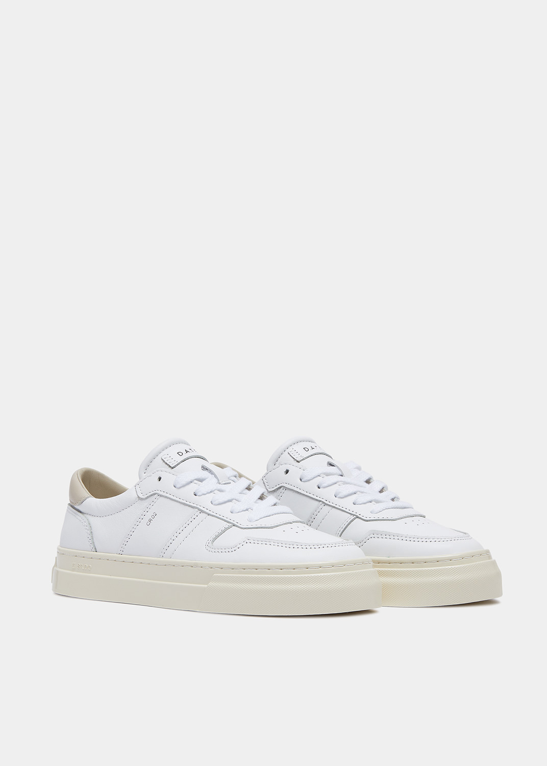 D.A.T.E.: STUDIO CALF WHITE-BEIGE