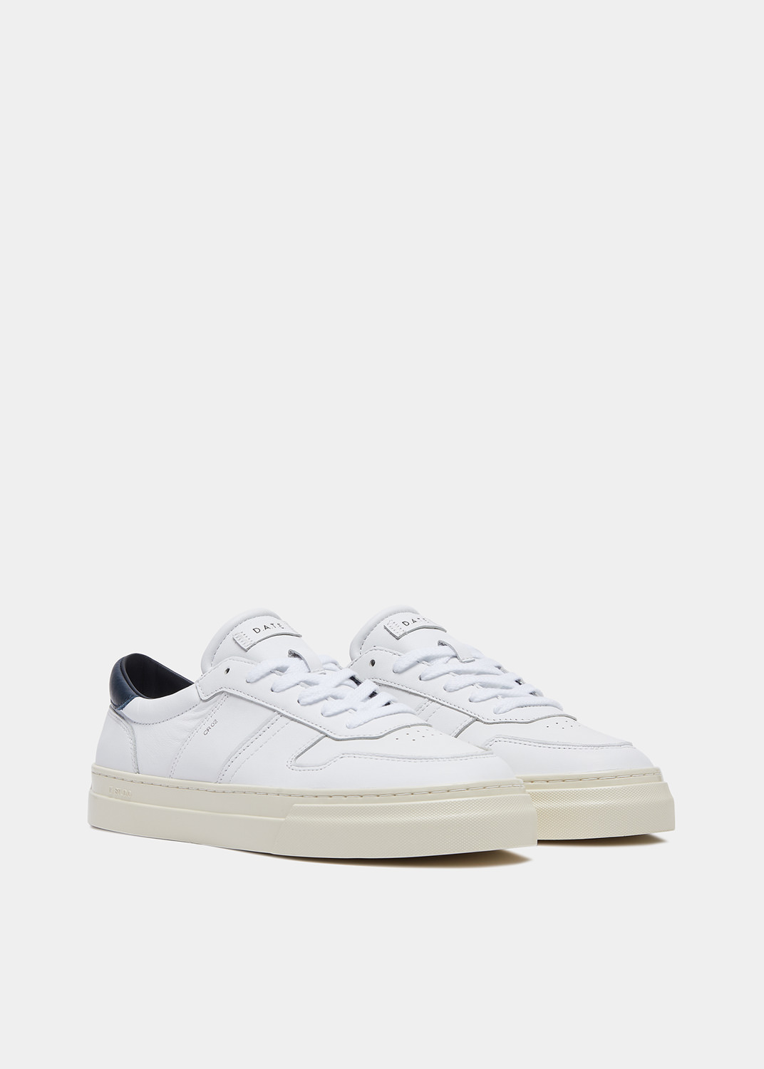 D.A.T.E.: STUDIO CALF WHITE-BLUE