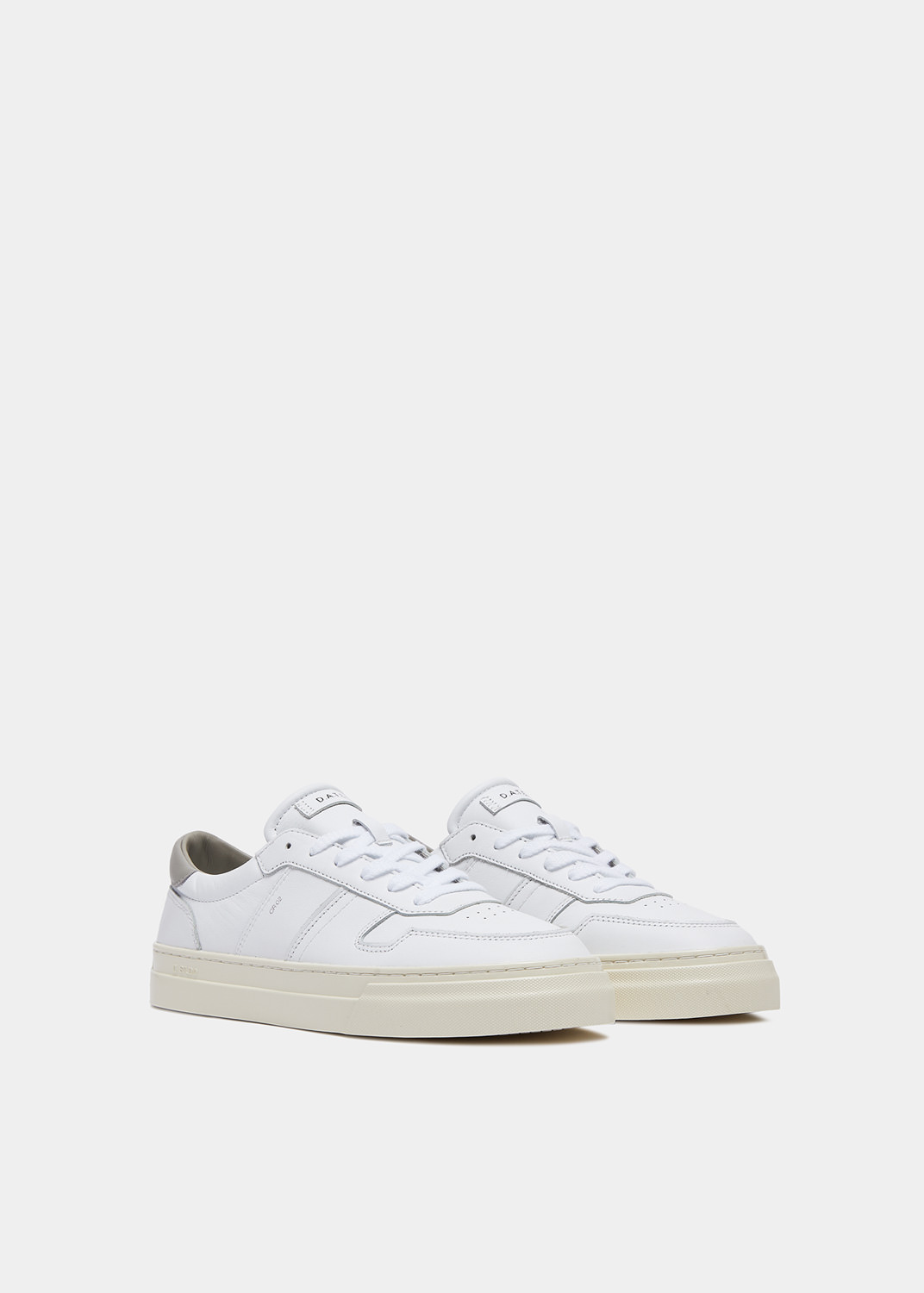 D.A.T.E.: STUDIO CALF WHITE-GRAY