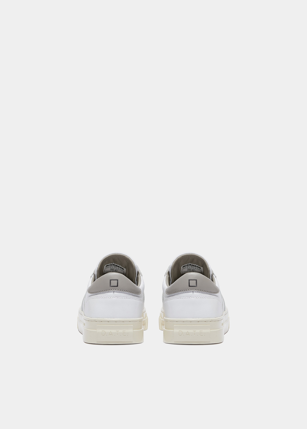 D.A.T.E.: STUDIO CALF WHITE-GRAY