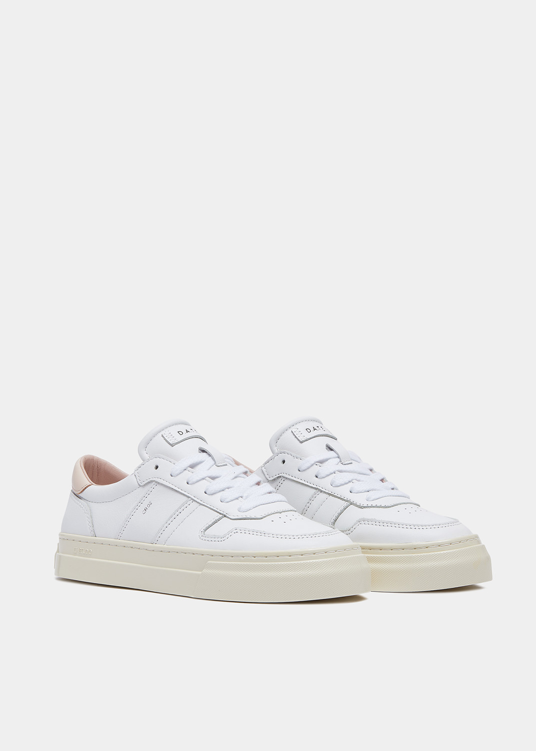 D.A.T.E.: STUDIO CALF WHITE-ROSE