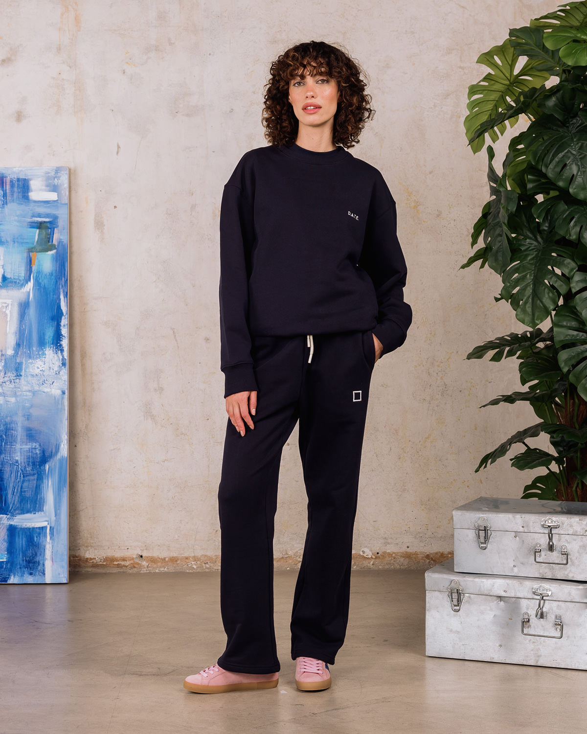 D.A.T.E.: SWEATSHIRT BASIC BLUE