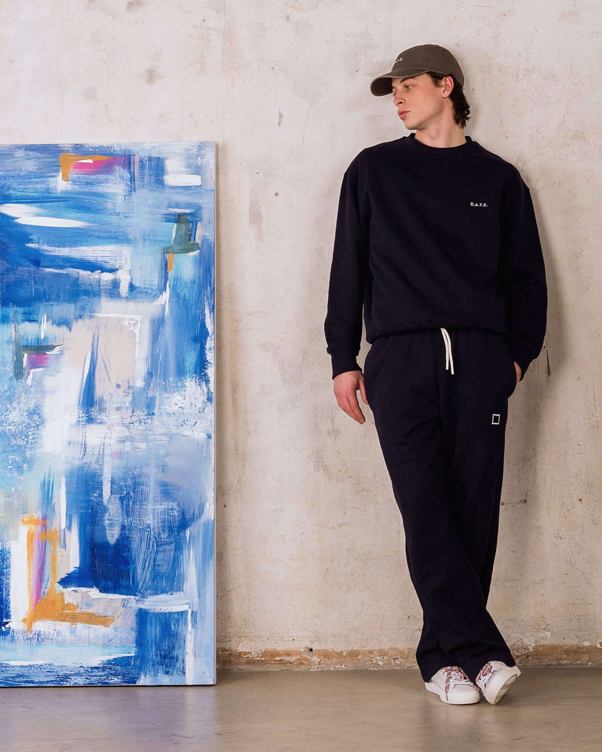 D.A.T.E.: SWEATSHIRT BASIC BLUE