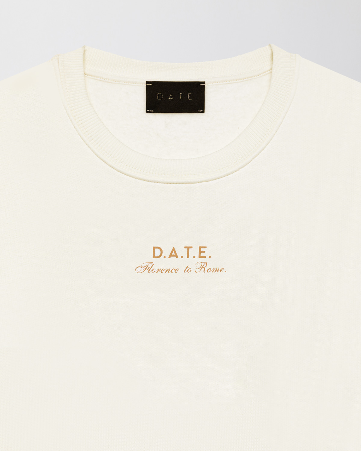 D.A.T.E.: SWEATSHIRT DATE ROME IVORY