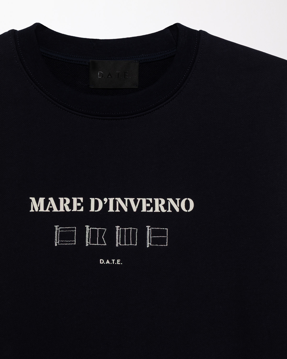 D.A.T.E.: SWEATSHIRT MARE D'INVERNO BLUE
