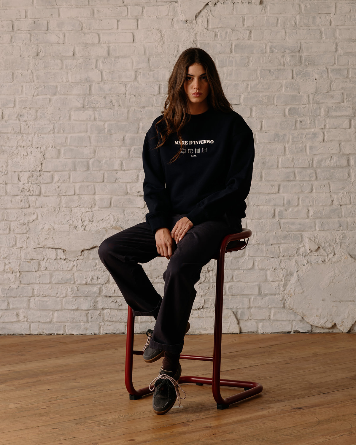 D.A.T.E.: SWEATSHIRT MARE D'INVERNO BLUE