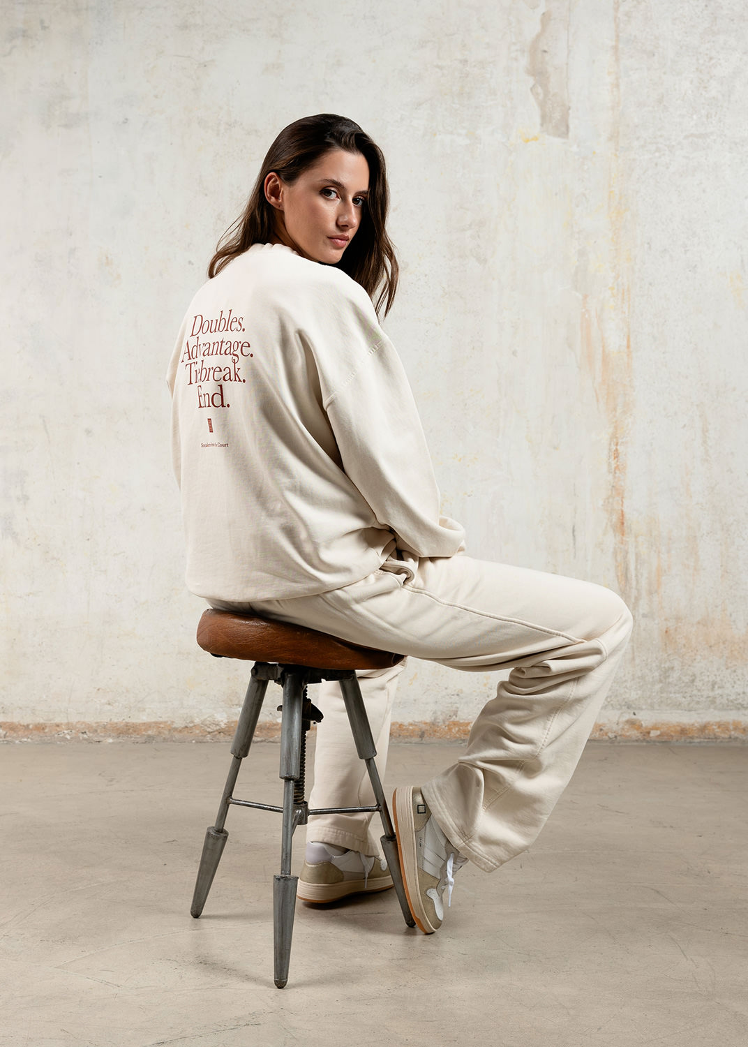 D.A.T.E.: SWEATSHIRT MATCH IVORY