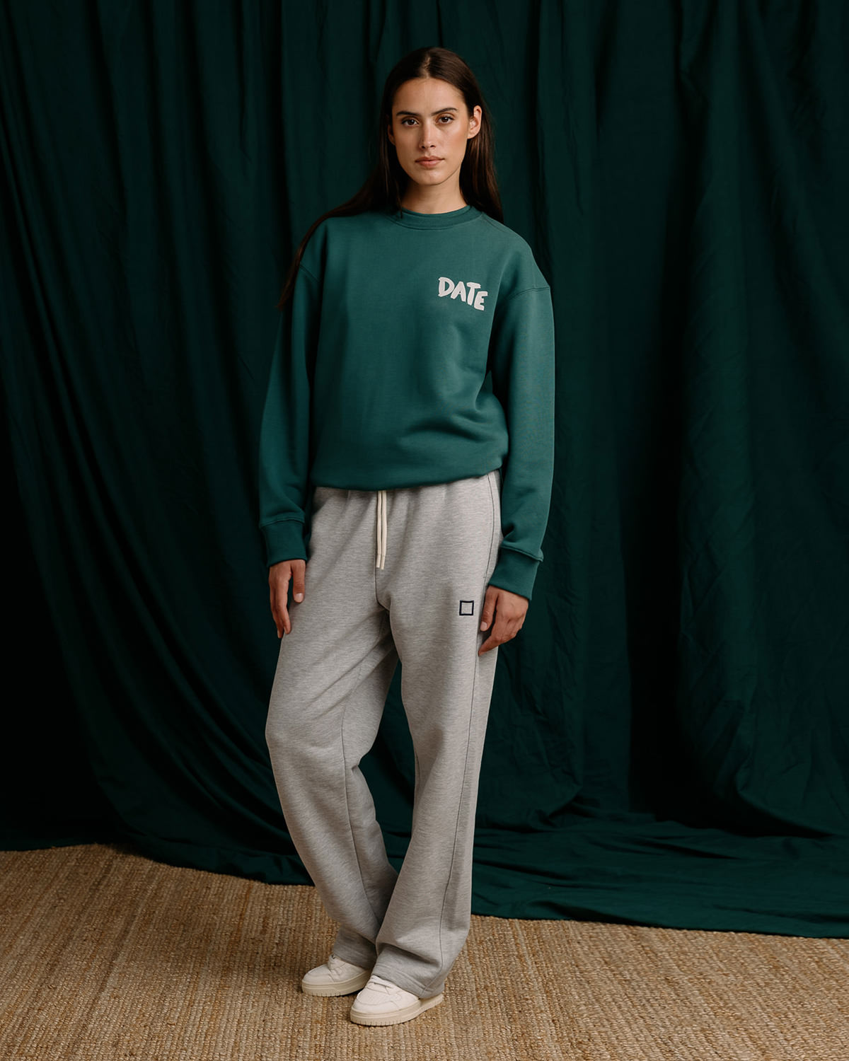 D.A.T.E.: SWEATSHIRT WATERCOLOR GREEN