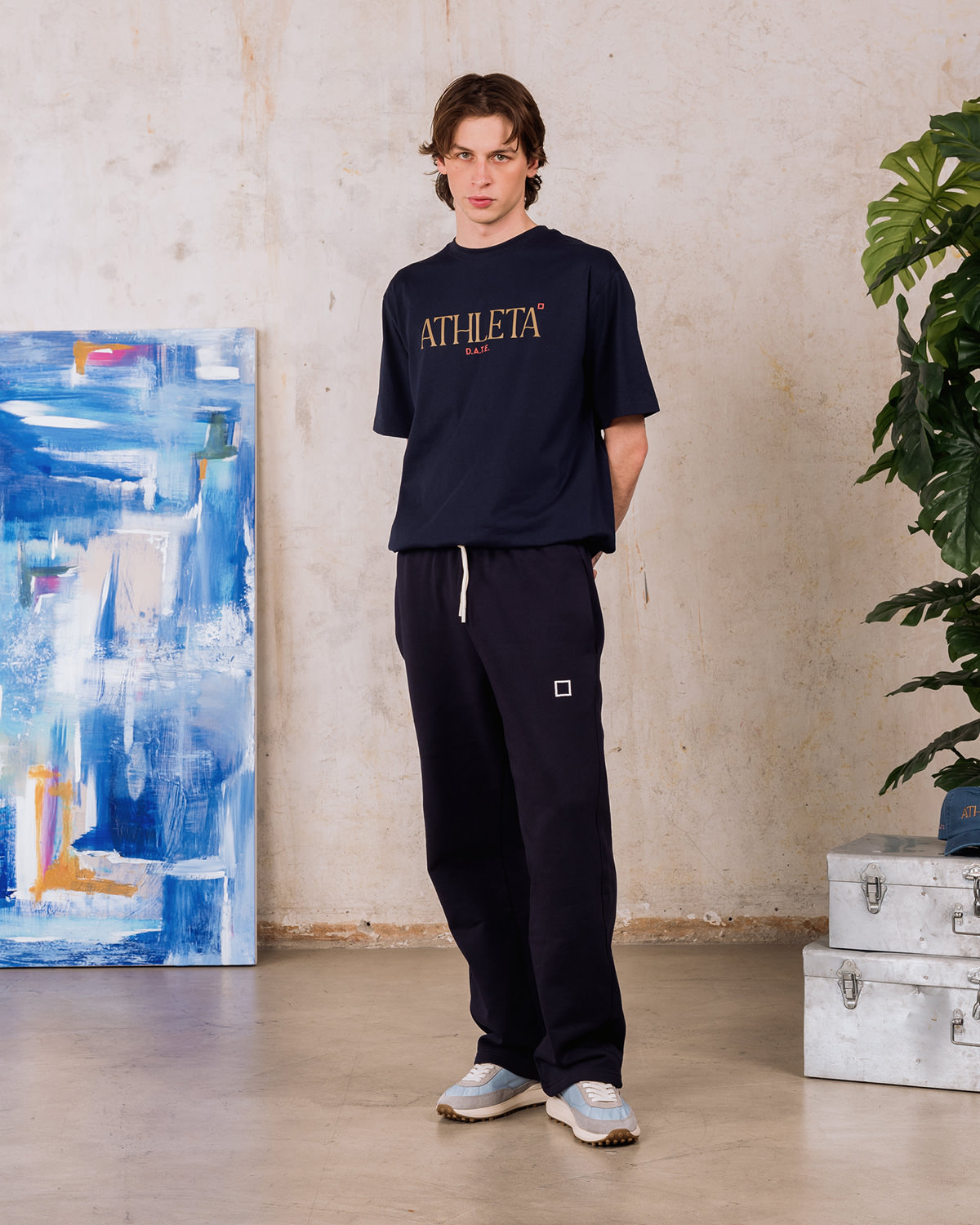 D.A.T.E.: T-SHIRT ATHLETA BLUE