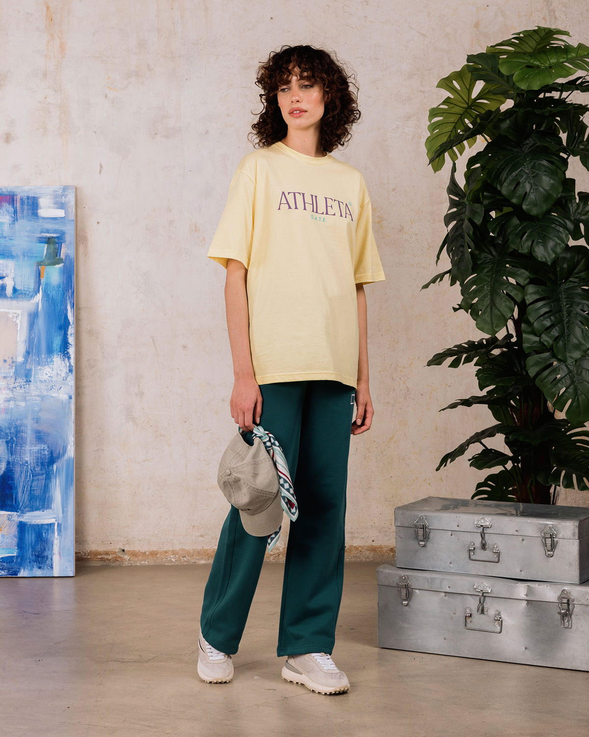 D.A.T.E.: T-SHIRT ATHLETA YELLOW