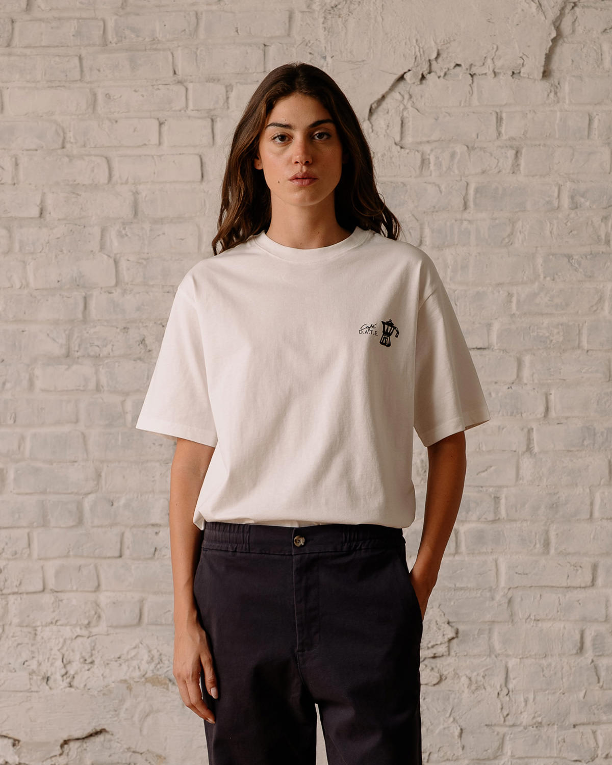 D.A.T.E.: T-SHIRT CAFE IVORY