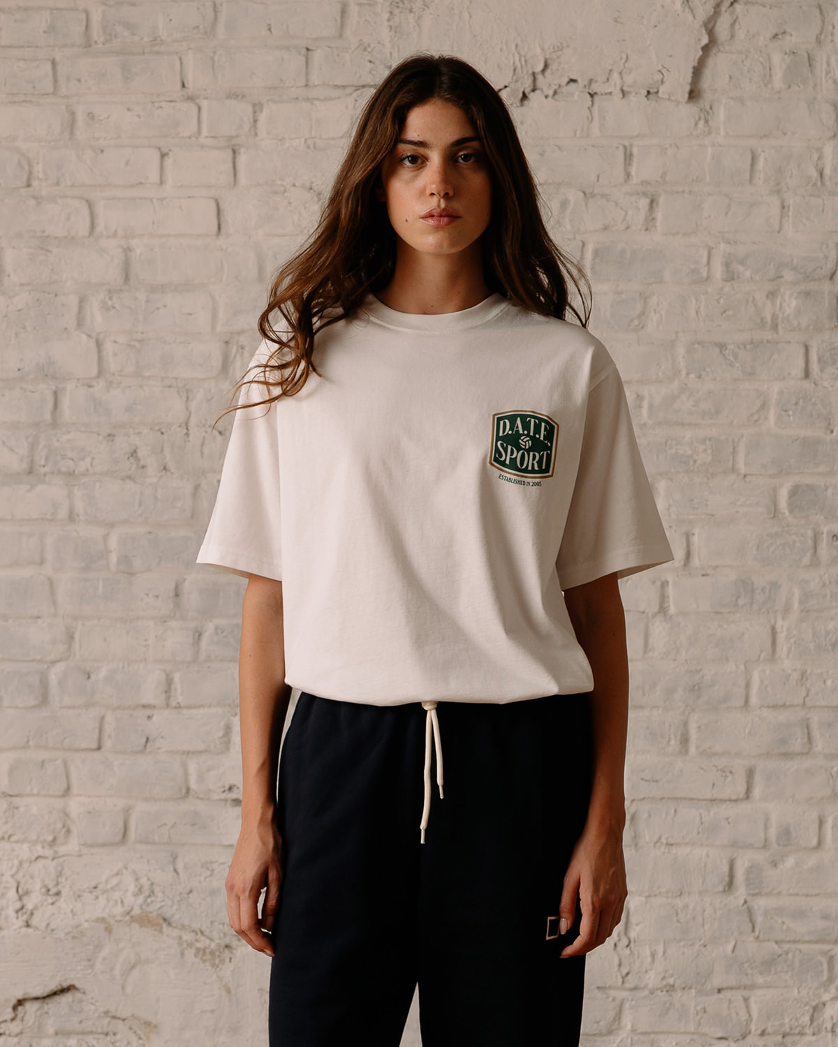 D.A.T.E.: T-SHIRT DATE SPORT IVORY