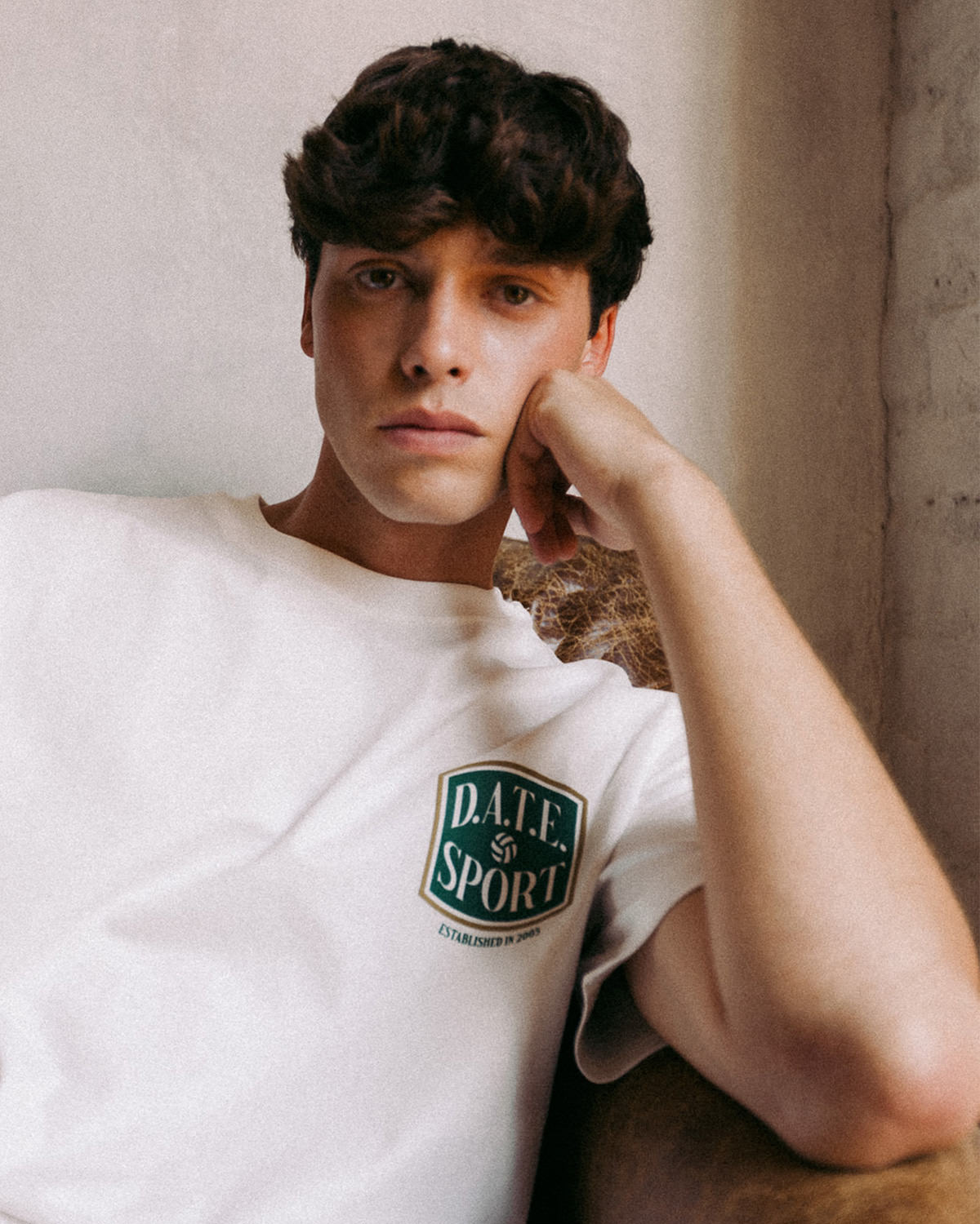 D.A.T.E.: T-SHIRT DATE SPORT IVORY
