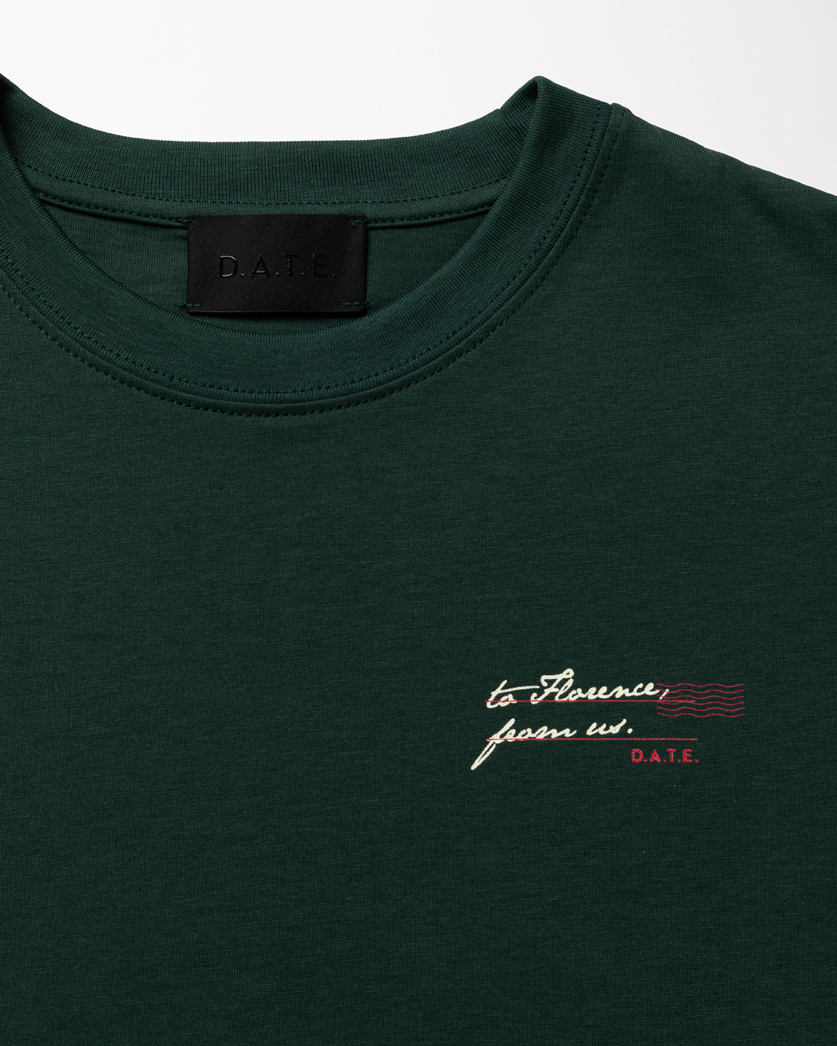 D.A.T.E.: T-SHIRT FRANCOBOLLO GREEN