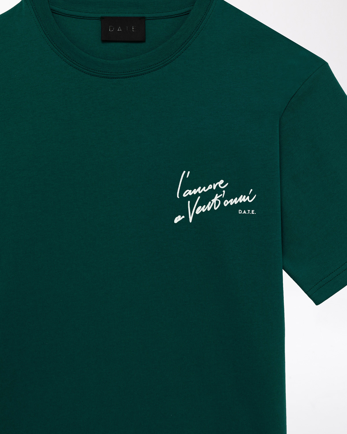 D.A.T.E.: T-SHIRT GREEN 20 ANNI