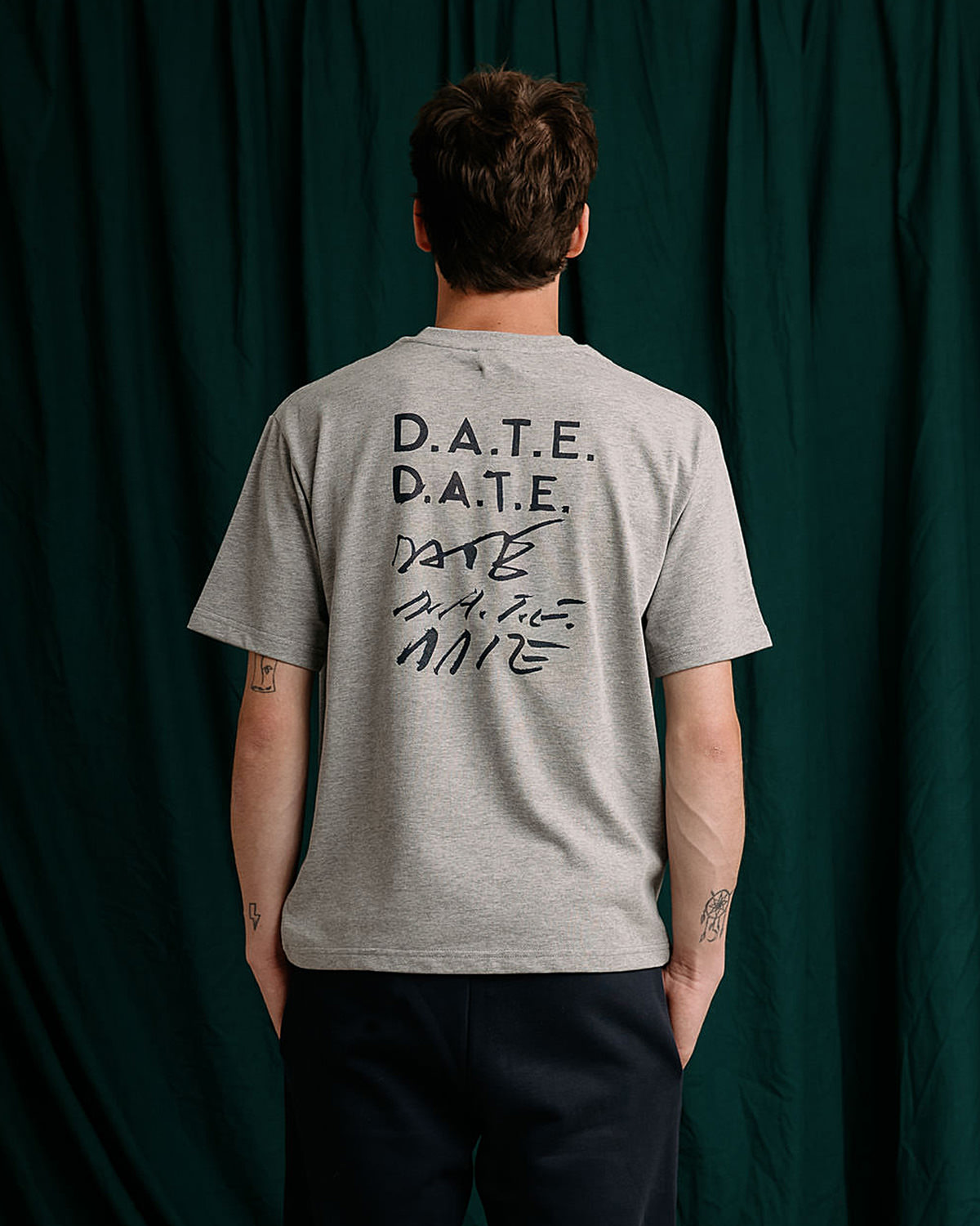 D.A.T.E.: T-SHIRT LOGO EVOLUTION GRAY