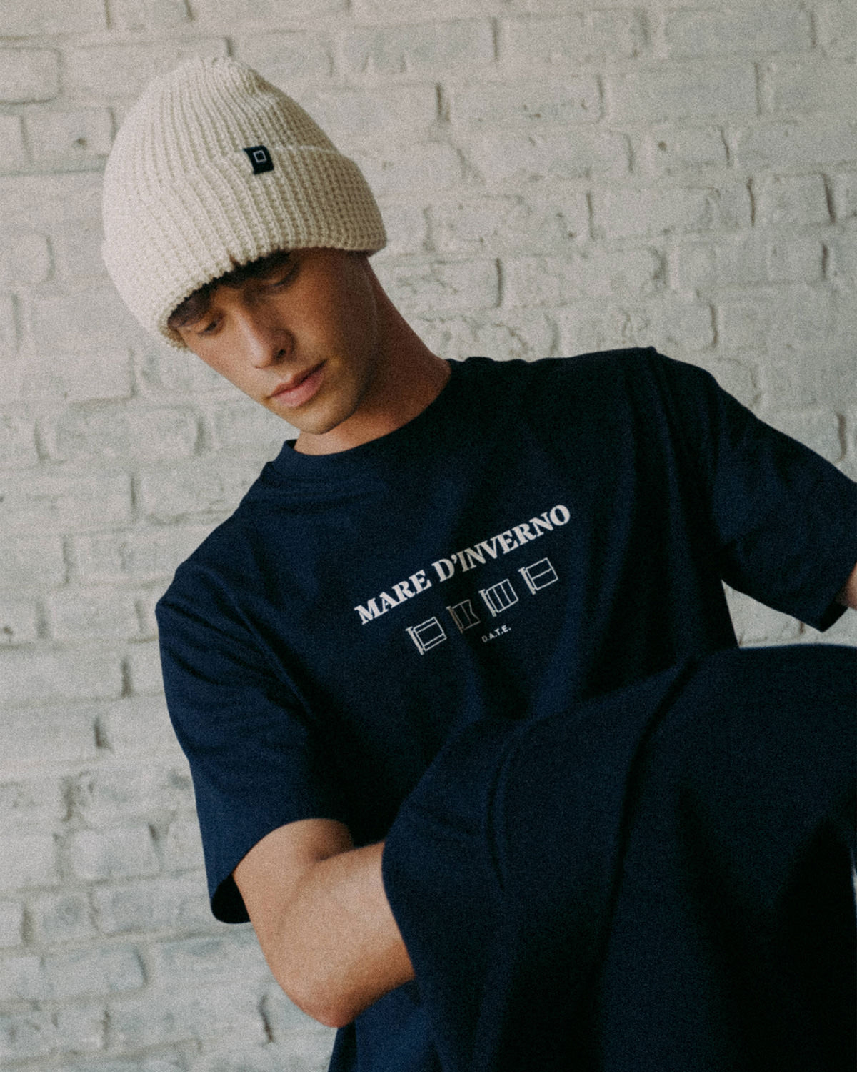 D.A.T.E.: T-SHIRT MARE D'INVERNO BLUE