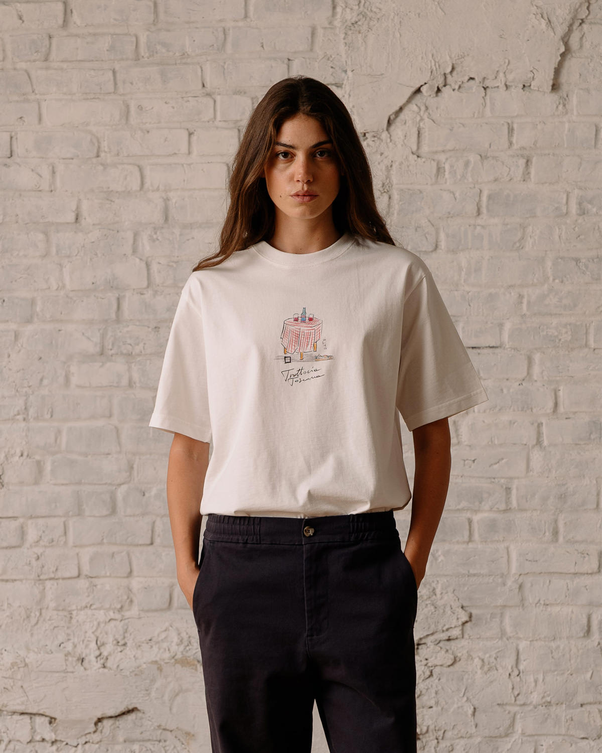 D.A.T.E.: T-SHIRT TRATTORIA IVORY
