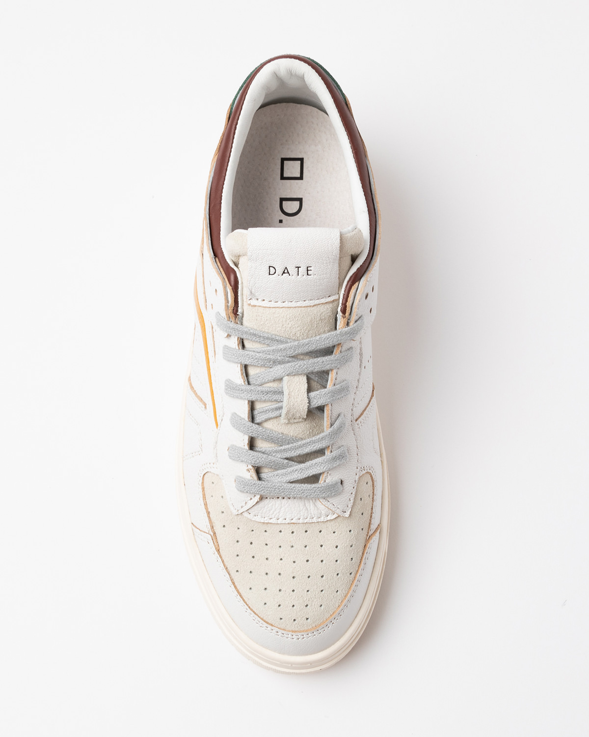 D.A.T.E.: TORNEO COLORED WHITE-MUSTARD