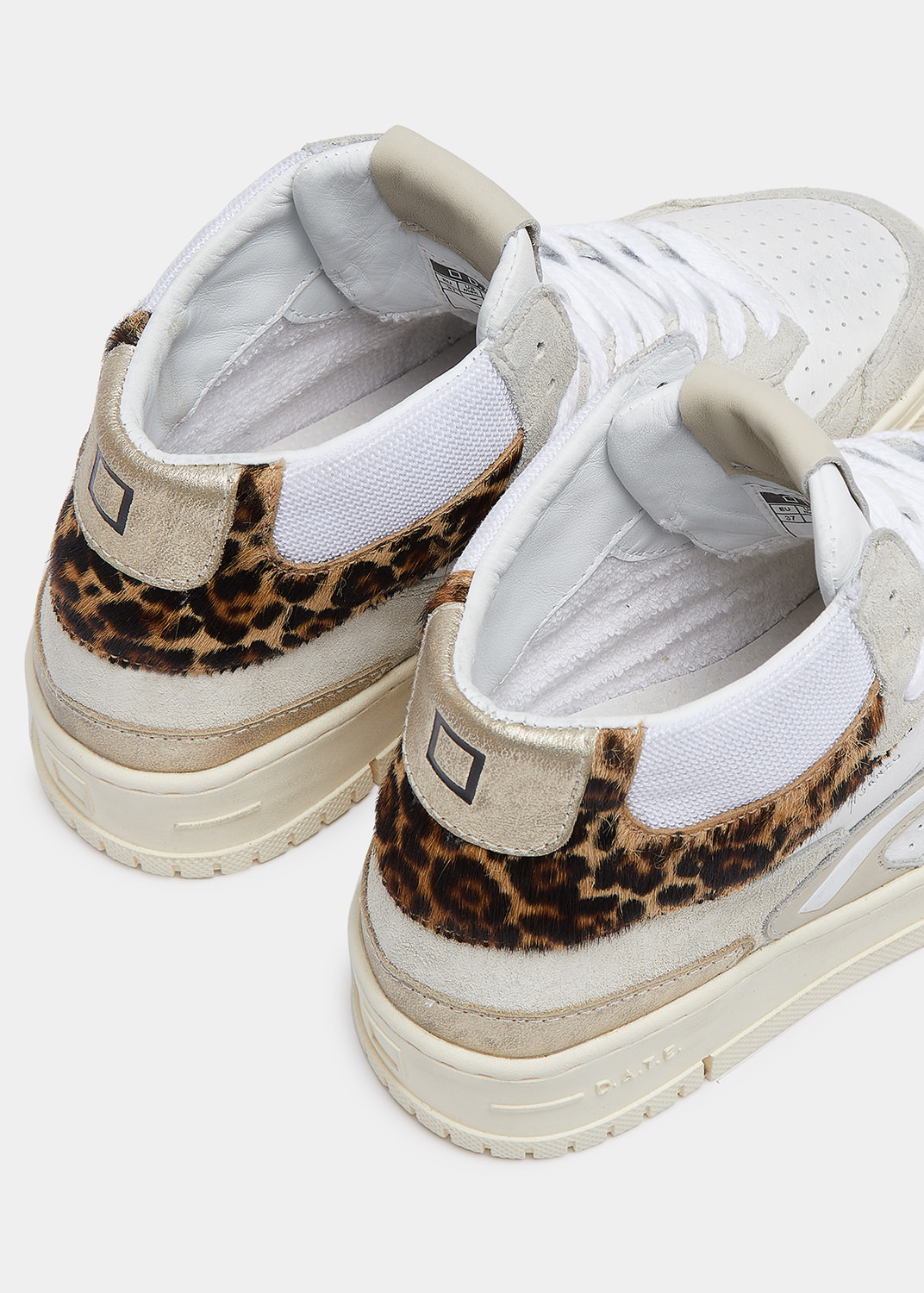 D.A.T.E.: TORNEO HIGH CALF WHITE-LEOPARD